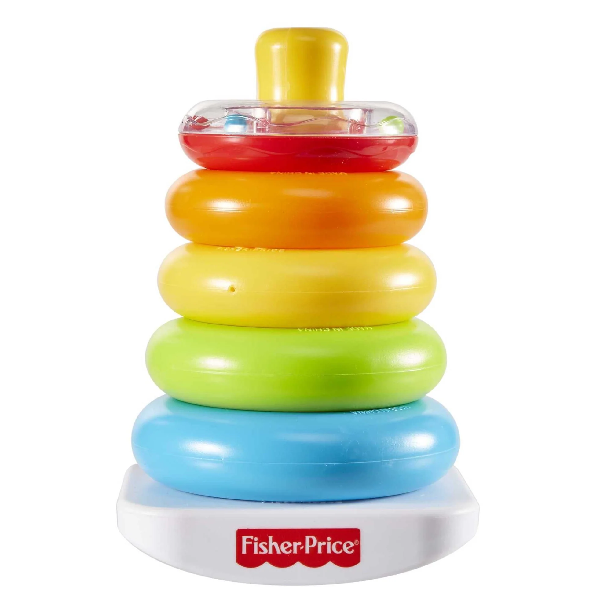 Fisher-Price Baby Stacking Toy Rock-a-Stack, Roly-Poly Base with 5 Colorful Rings for Ages 6+ Months - Image 3