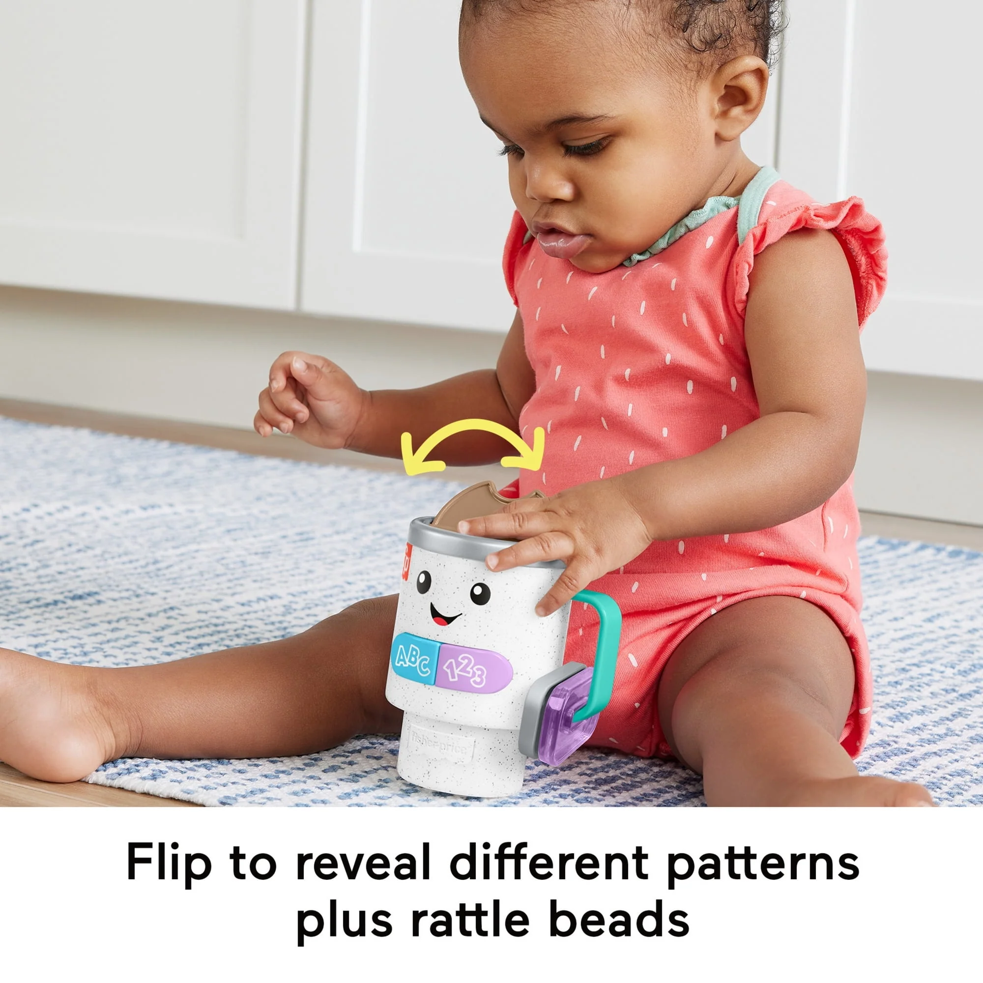 Fisher-Price Laugh & Learn Wake up & Learn Coffee Mug Baby & Toddler Toy with Music & Lights - Image 10