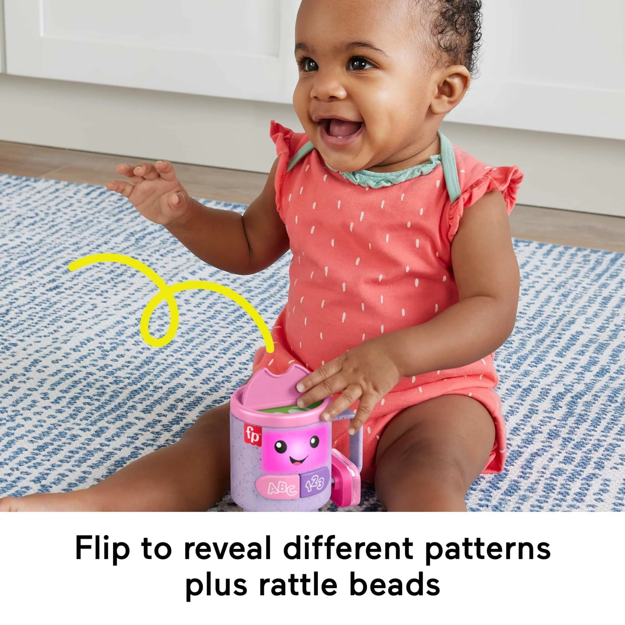 Fisher-Price Laugh & Learn Wake up & Learn Coffee Mug Baby & Toddler Toy with Music & Lights - Image 16