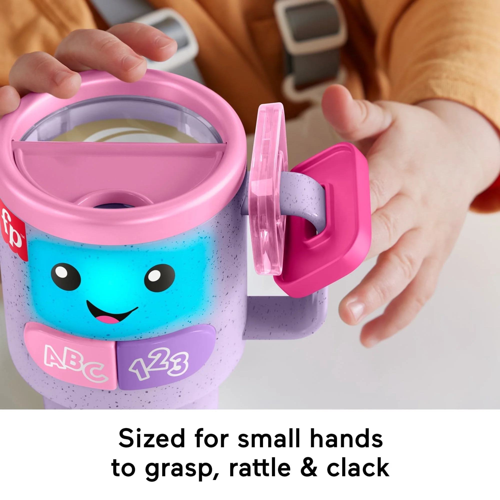 Fisher-Price Laugh & Learn Wake up & Learn Coffee Mug Baby & Toddler Toy with Music & Lights - Image 17