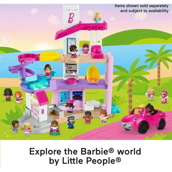 Fisher-Price Little People Barbie Little DreamHouse Toddler Playset with Music & Lights, 7 Pieces - Image 3