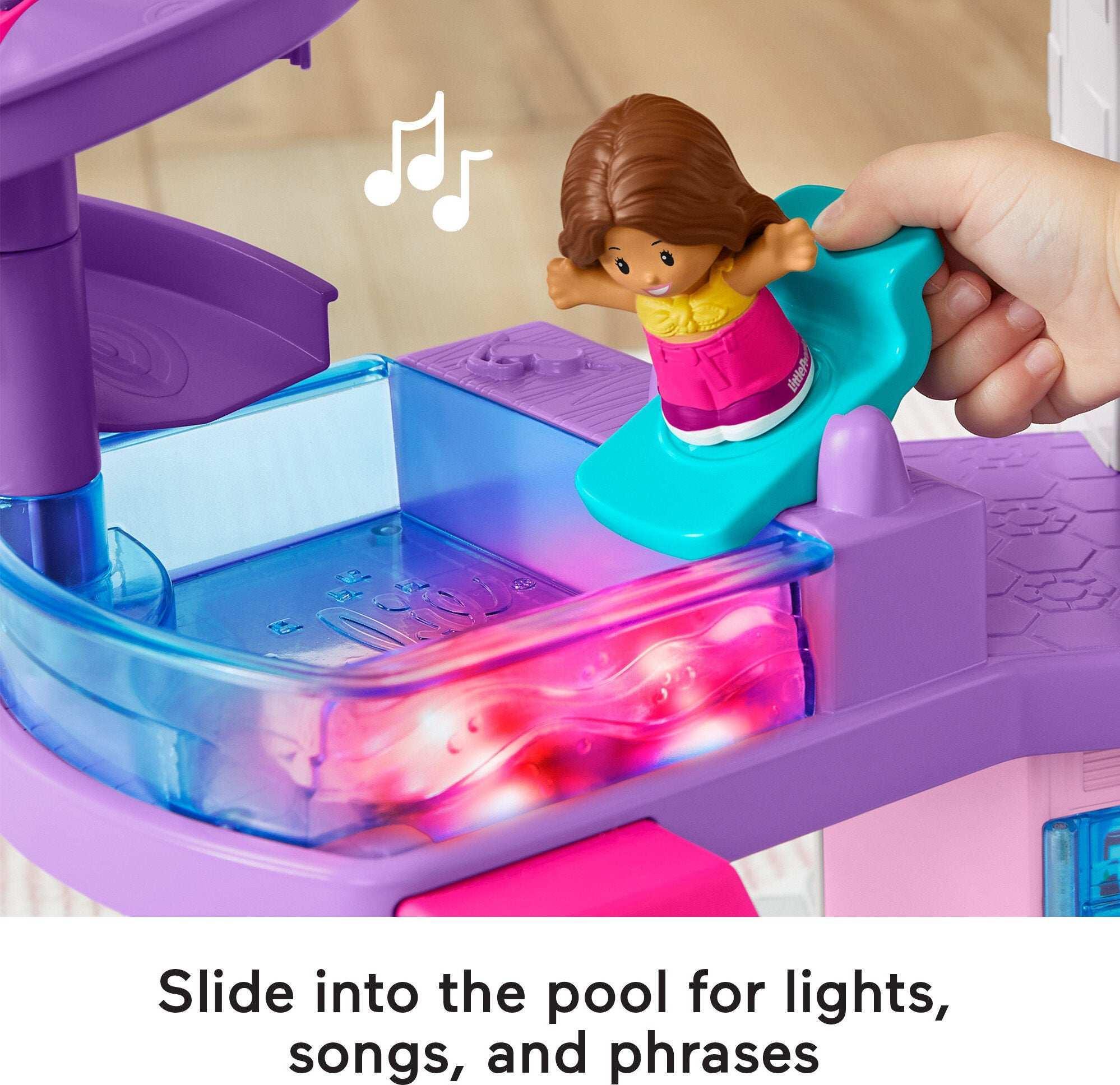 Fisher-Price Little People Barbie Little DreamHouse Toddler Playset with Music & Lights, 7 Pieces - Image 4