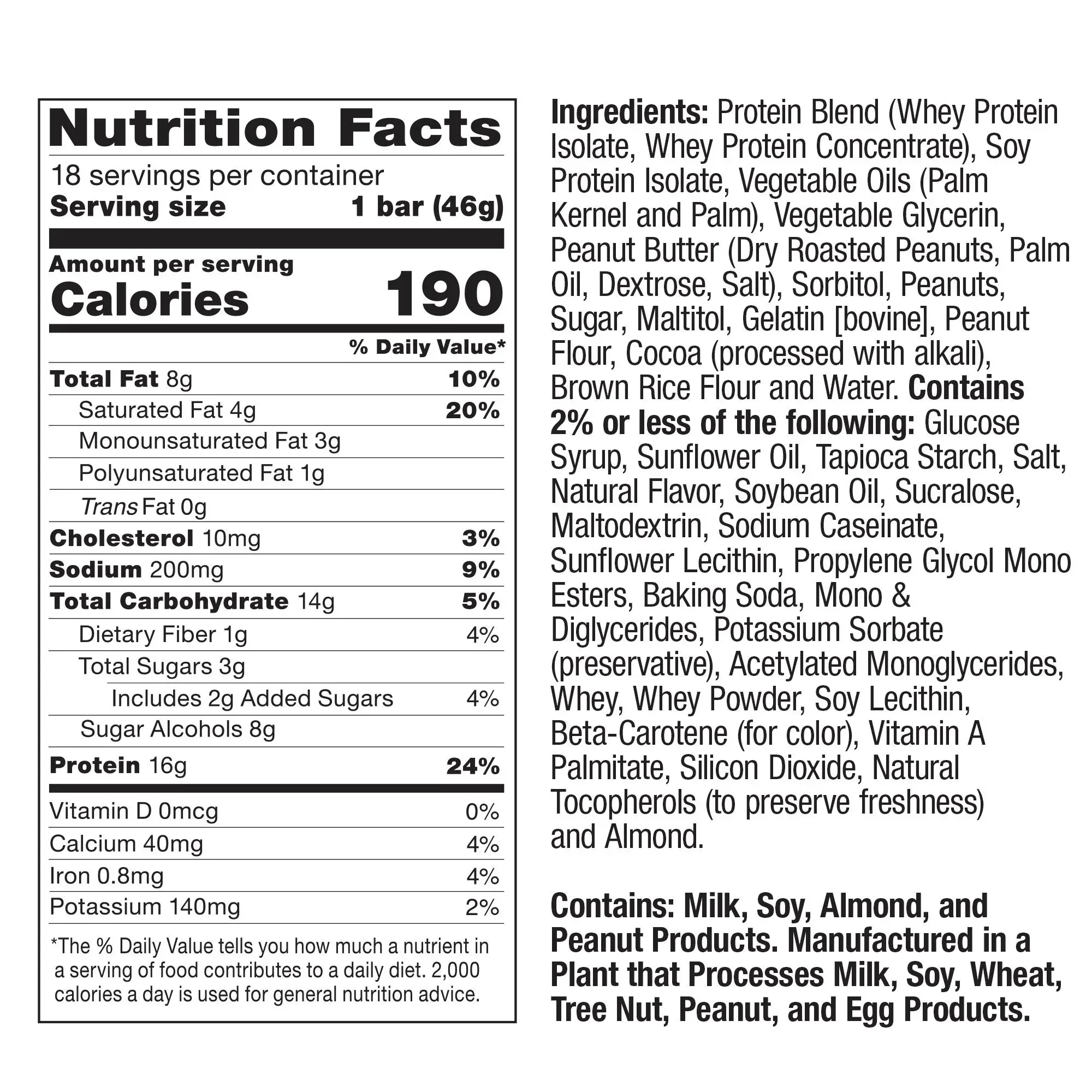 FITCRUNCH Protein Bars, 16g Protein, Chocolate Peanut Butter, 1.62 oz, 18-count - Image 5