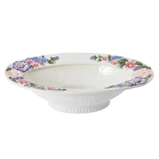 Fitz and Floyd Jardin 18” Centerpiece Bowl - Image 2