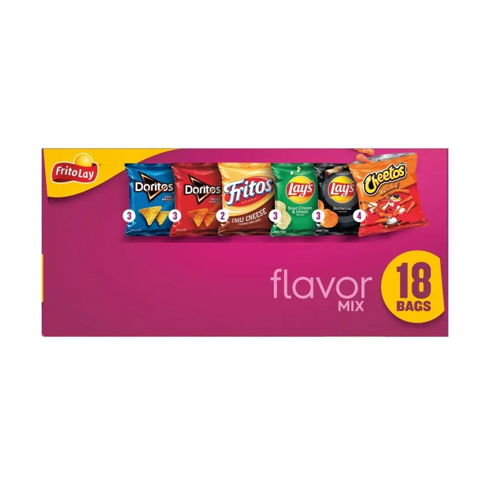 Flavor Mix Variety Pack Snack Chips, 1Oz Bags, 18 Count Multipack - Image 4
