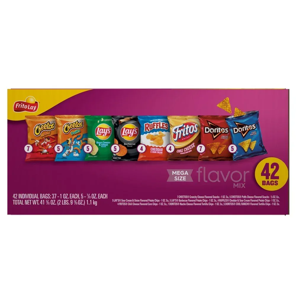 Flavor Mix Variety Pack Snack Chips, 42 Count Multipack - Image 6