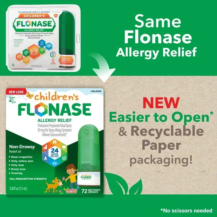 Flonase Children’s 24 Hour Allergy Relief Nasal Spray, Non-Drowsy, 72 Sprays - Image 4