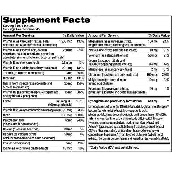 FOCUSfactor Nutrition for the Brain Dietary Supplement, 180 Tablets - Image 4