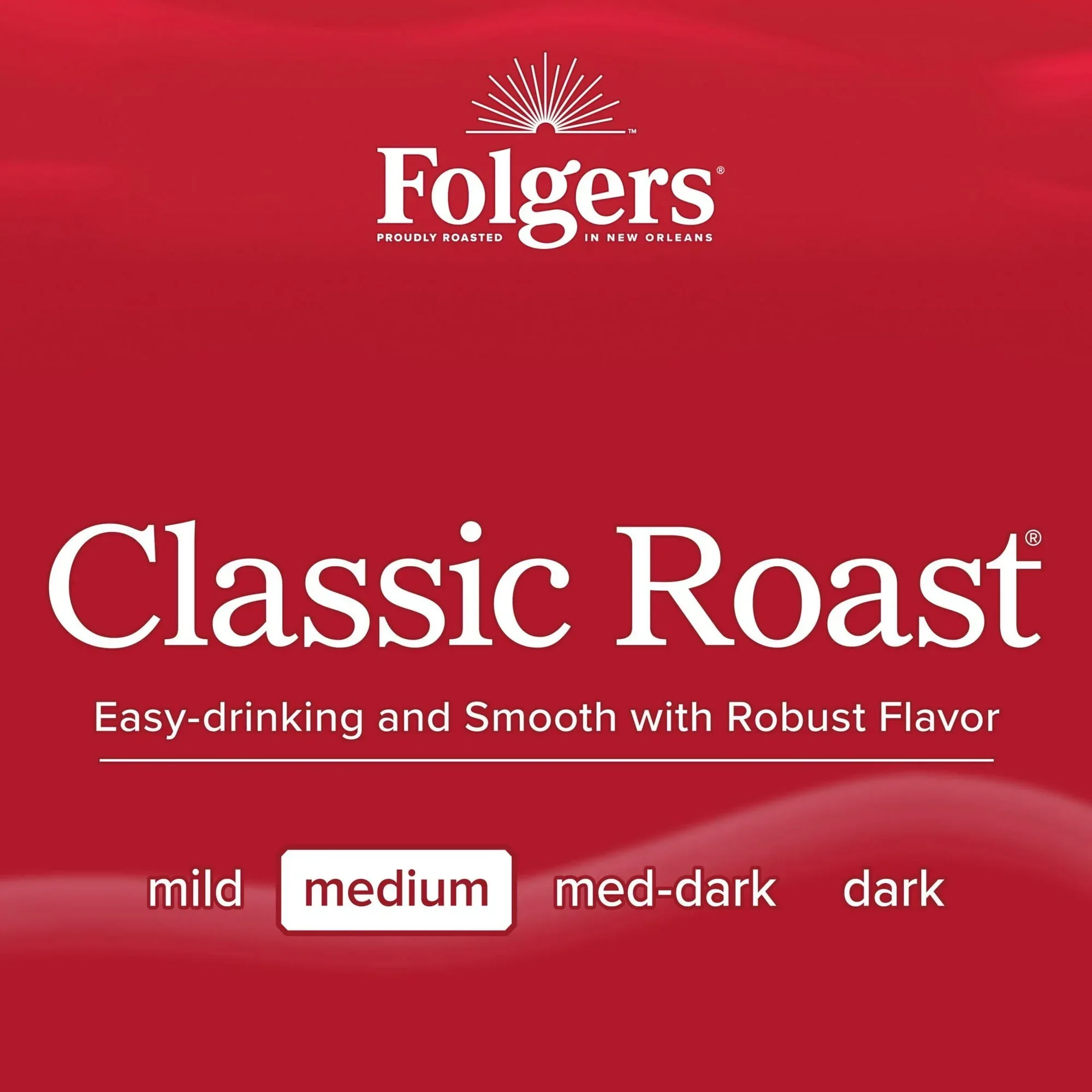 Folgers Classic Roast, Medium Roast Coffee, Keurig K Cup Pods, 60 Count Box - Image 5