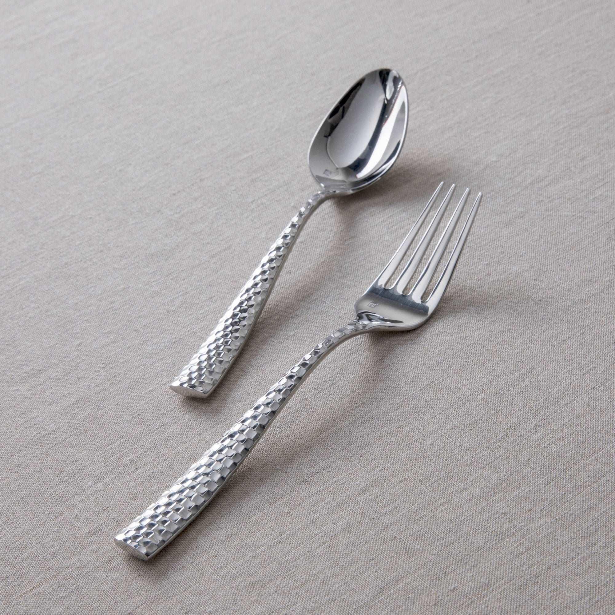 Fortessa Lucca Faceted 20-piece Flatware Set - Image 6