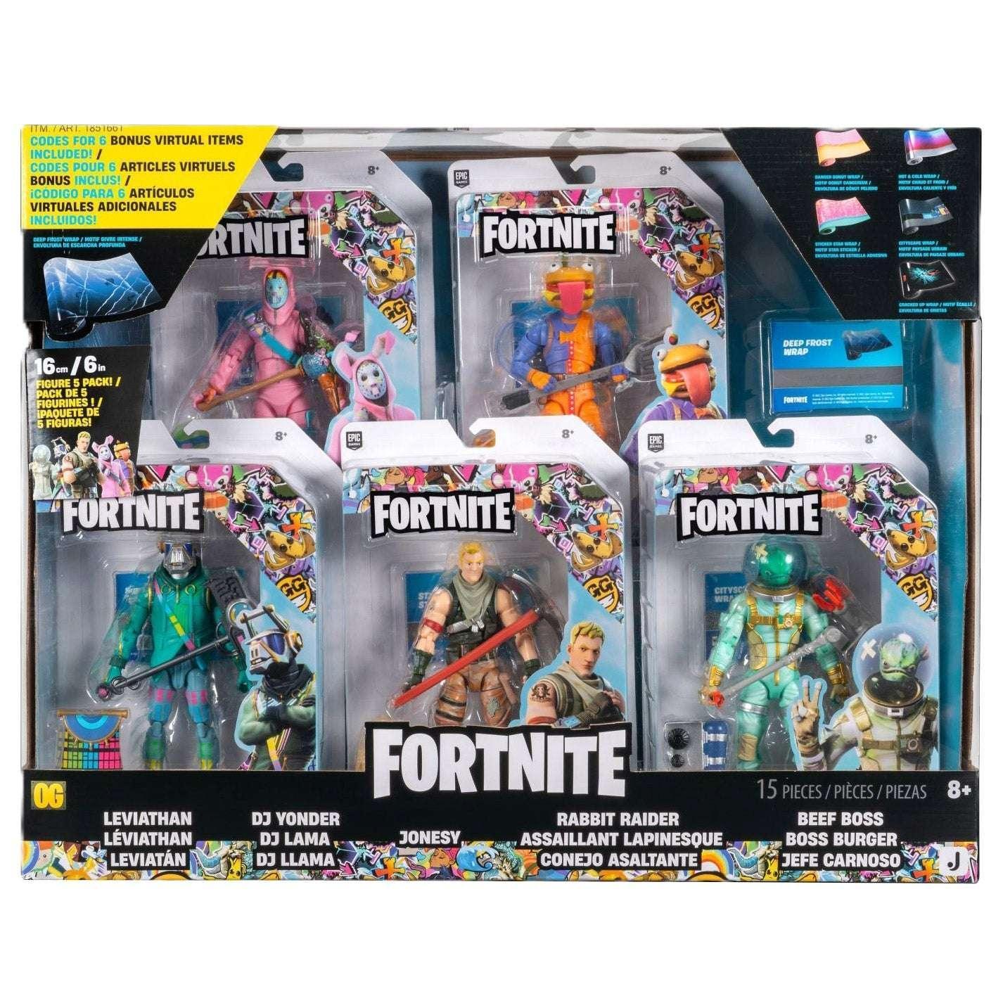 Fortnite Legendary Series 6", 5 Figure Pack with 6 Virtual Item Codes - Image 5