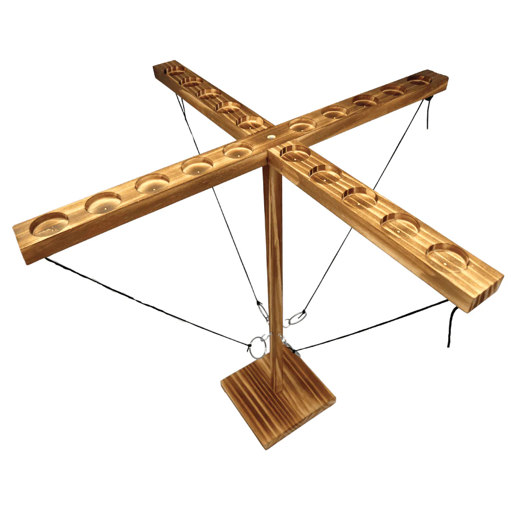 Four Player Hook & Ring Toss Game, 24-Inch Height, for All Ages, by MinnARK - Image 3
