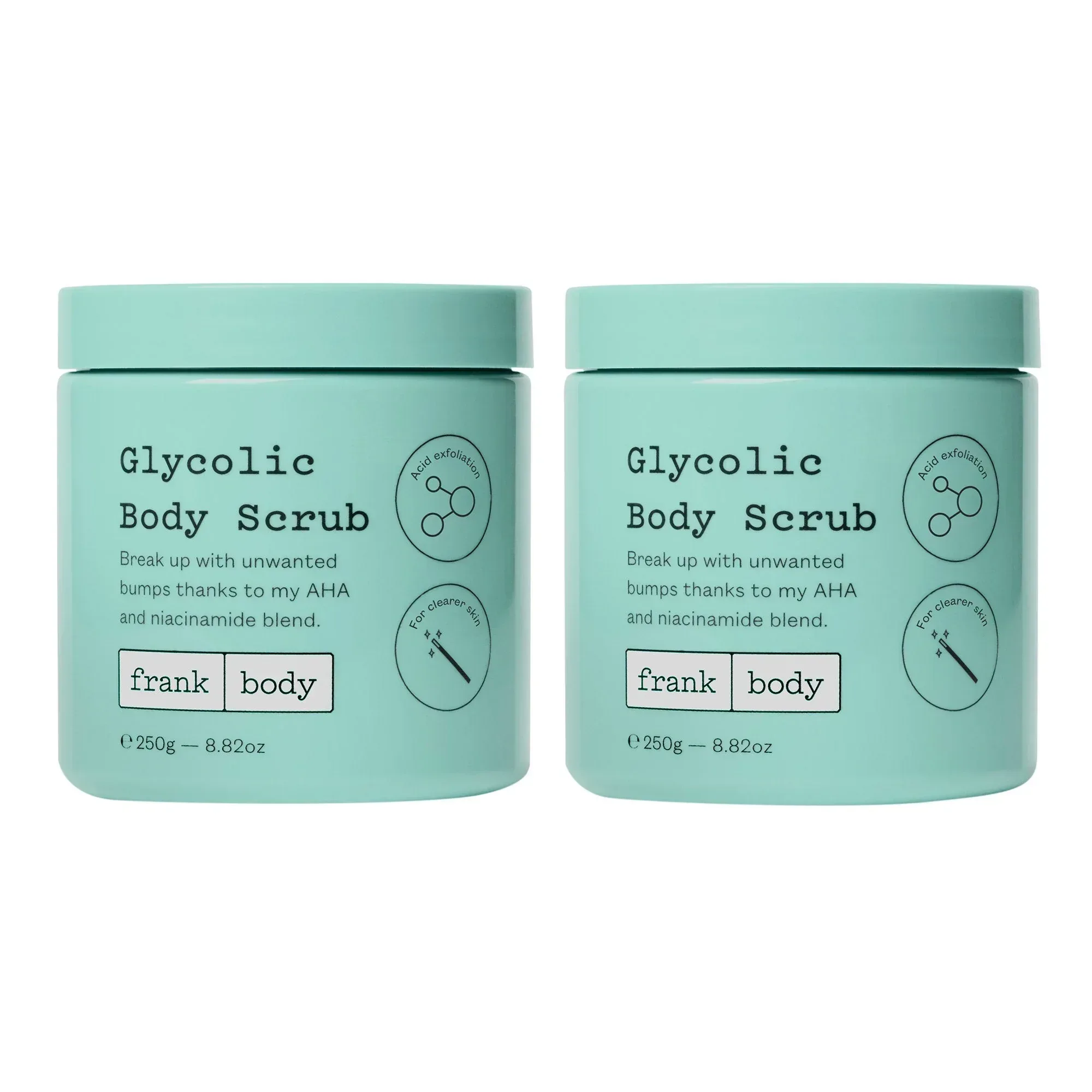 frank body Glycolic Body Scrub, 8.82 fl oz, 2-pack - Image 2