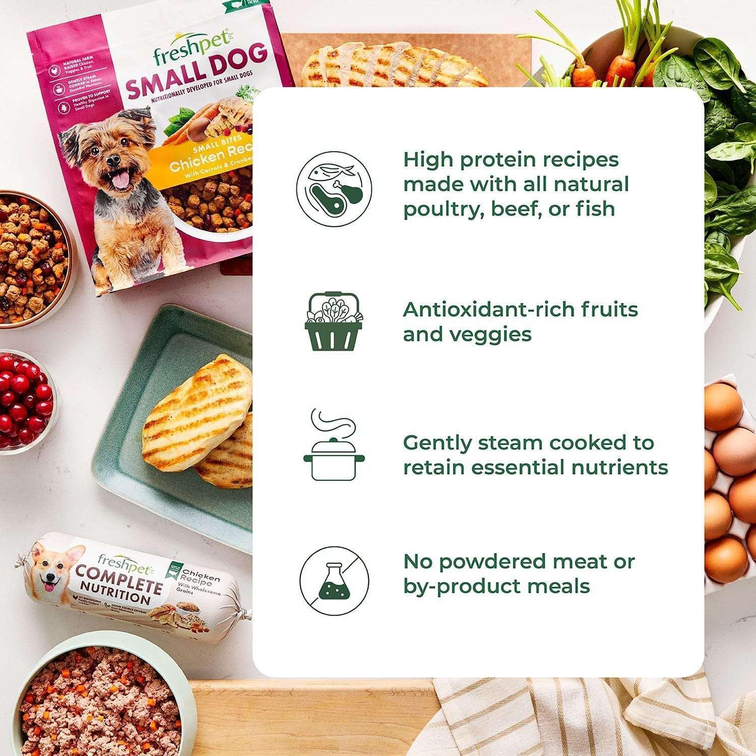 Freshpet Complete Nutrition Chicken Recipe Fresh Dog Food, 1.5 lb Rolls, 6 ct. - Image 4