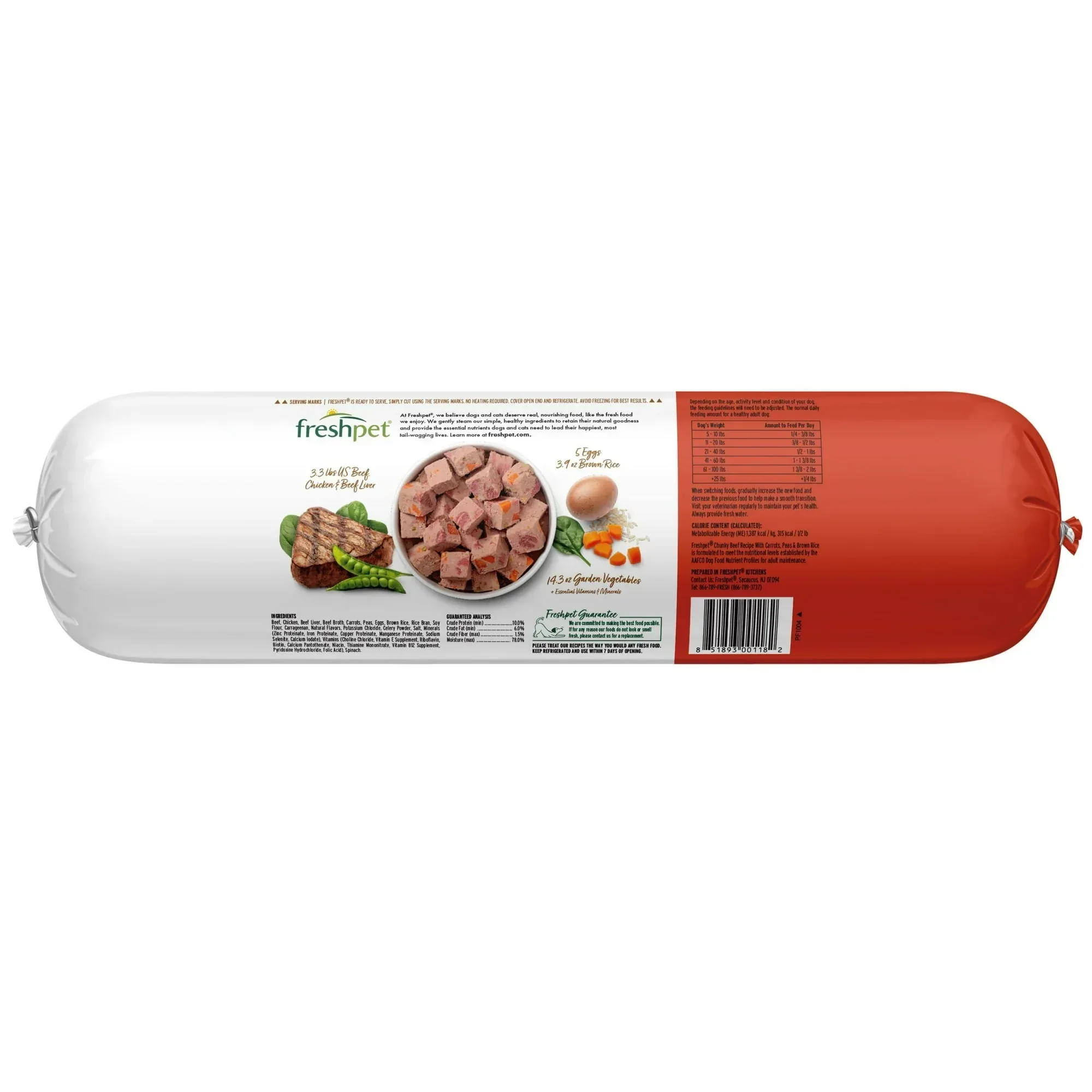 Freshpet Fresh Dog Food, Chunky Beef Recipe, Slice & Serve Roll, 6 lb. - Image 12