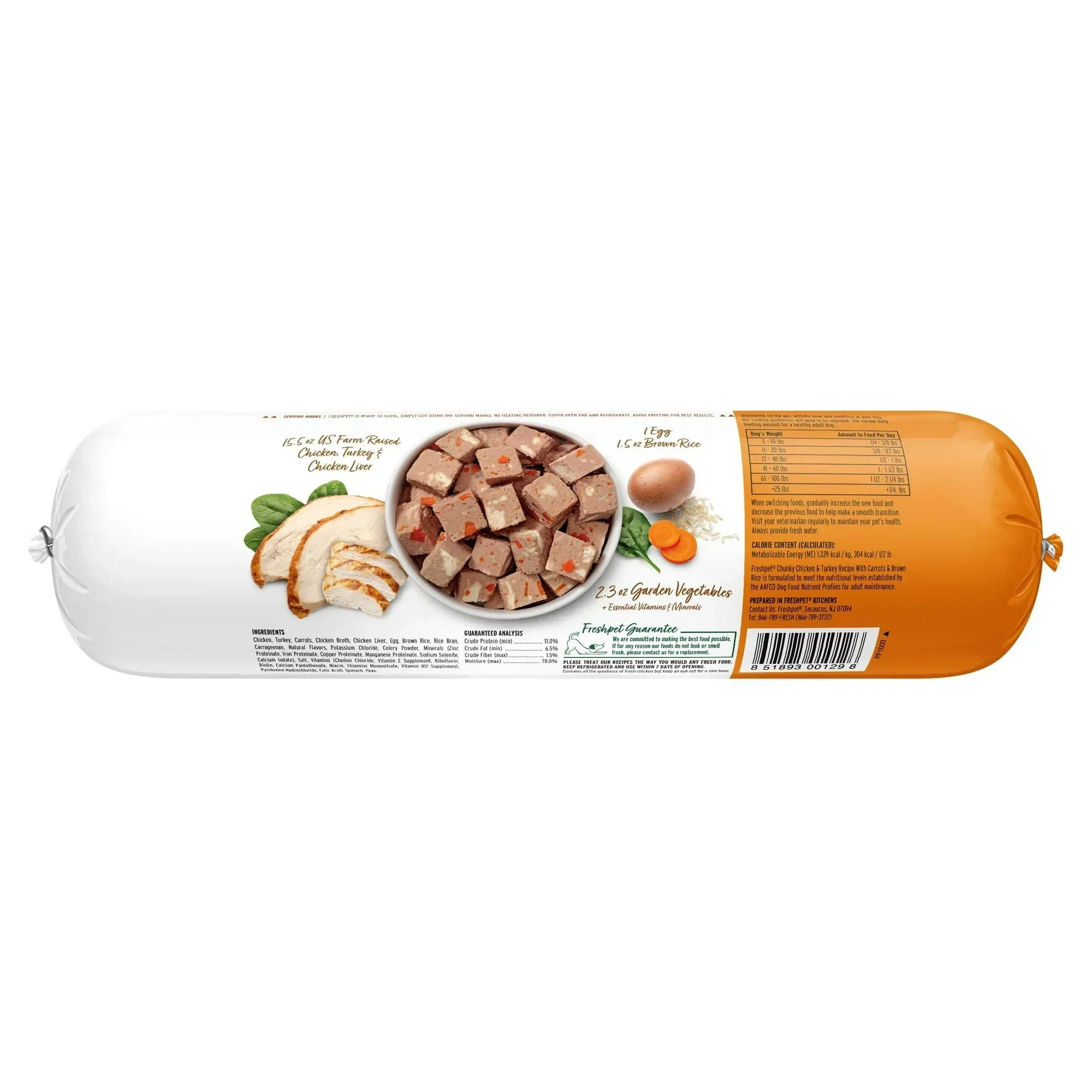 Freshpet Fresh Dog Food, Chunky Chicken & Turkey Recipe, Slice & Serve Roll, 1.5 lb. - Image 12