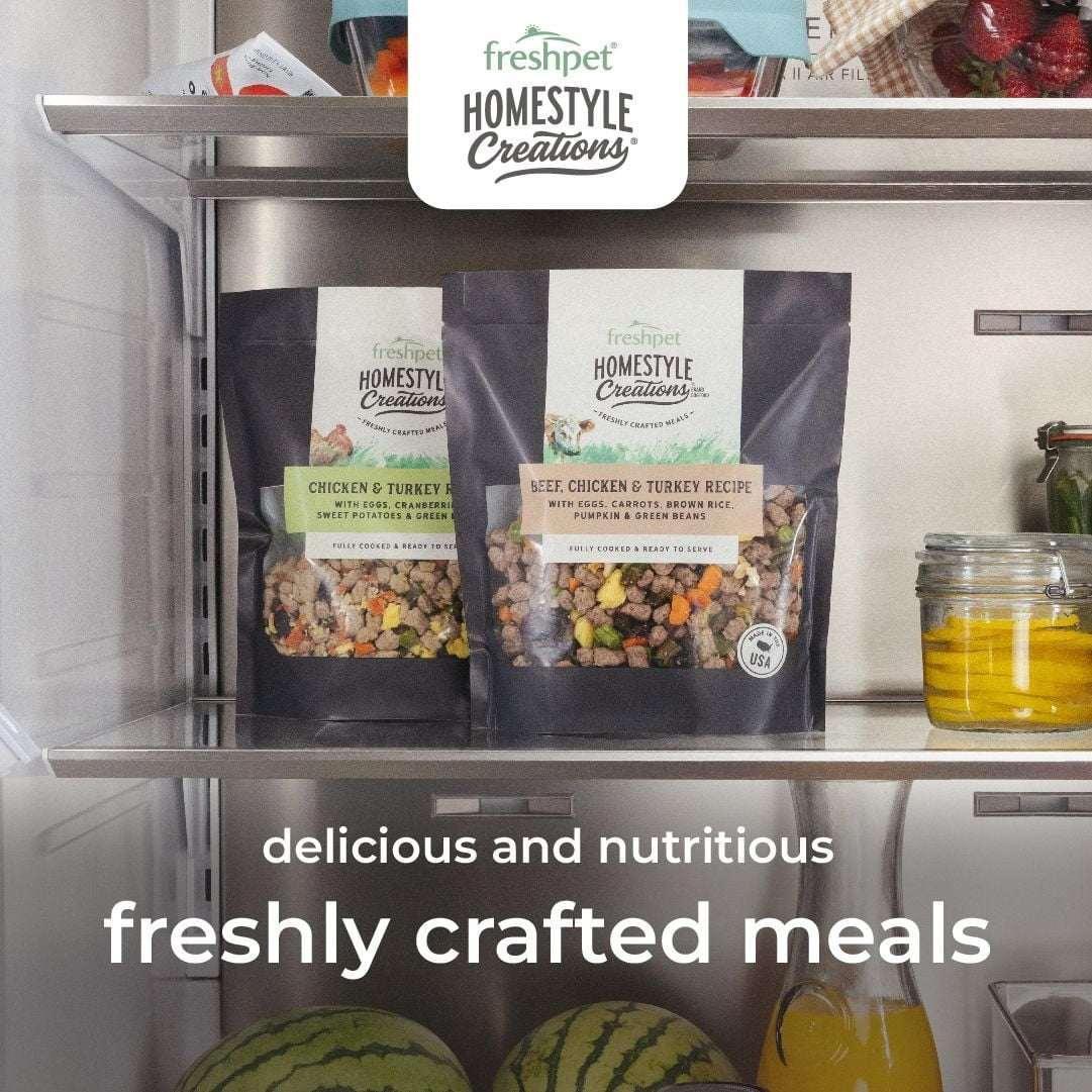 Freshpet Fresh Dog Food, Homestyle Creations, Beef, Chicken & Turkey Recipe, 1lb. - Image 3