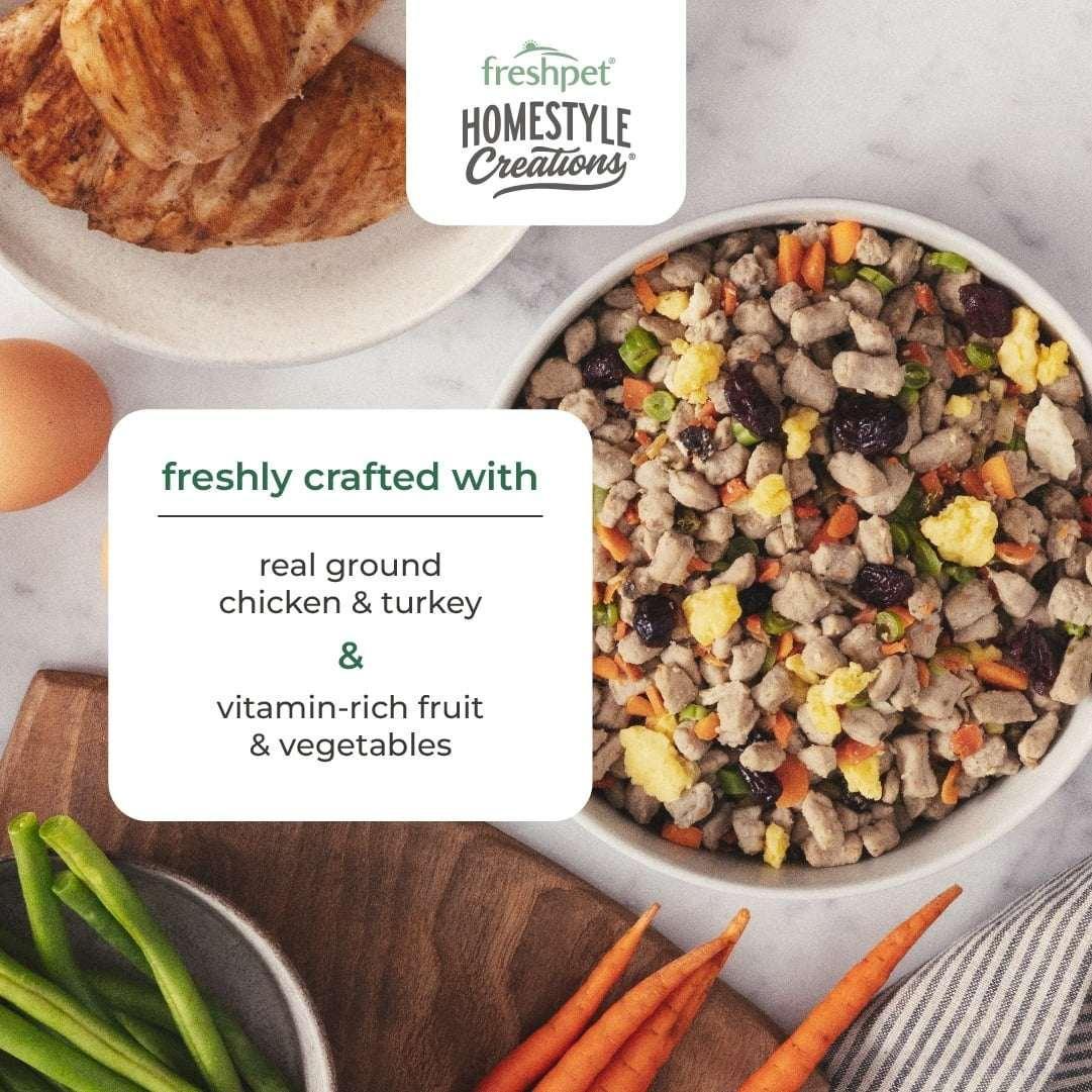 Freshpet Fresh Dog Food, Homestyle Creations, Chicken & Turkey Recipe, 1lb. - Image 4