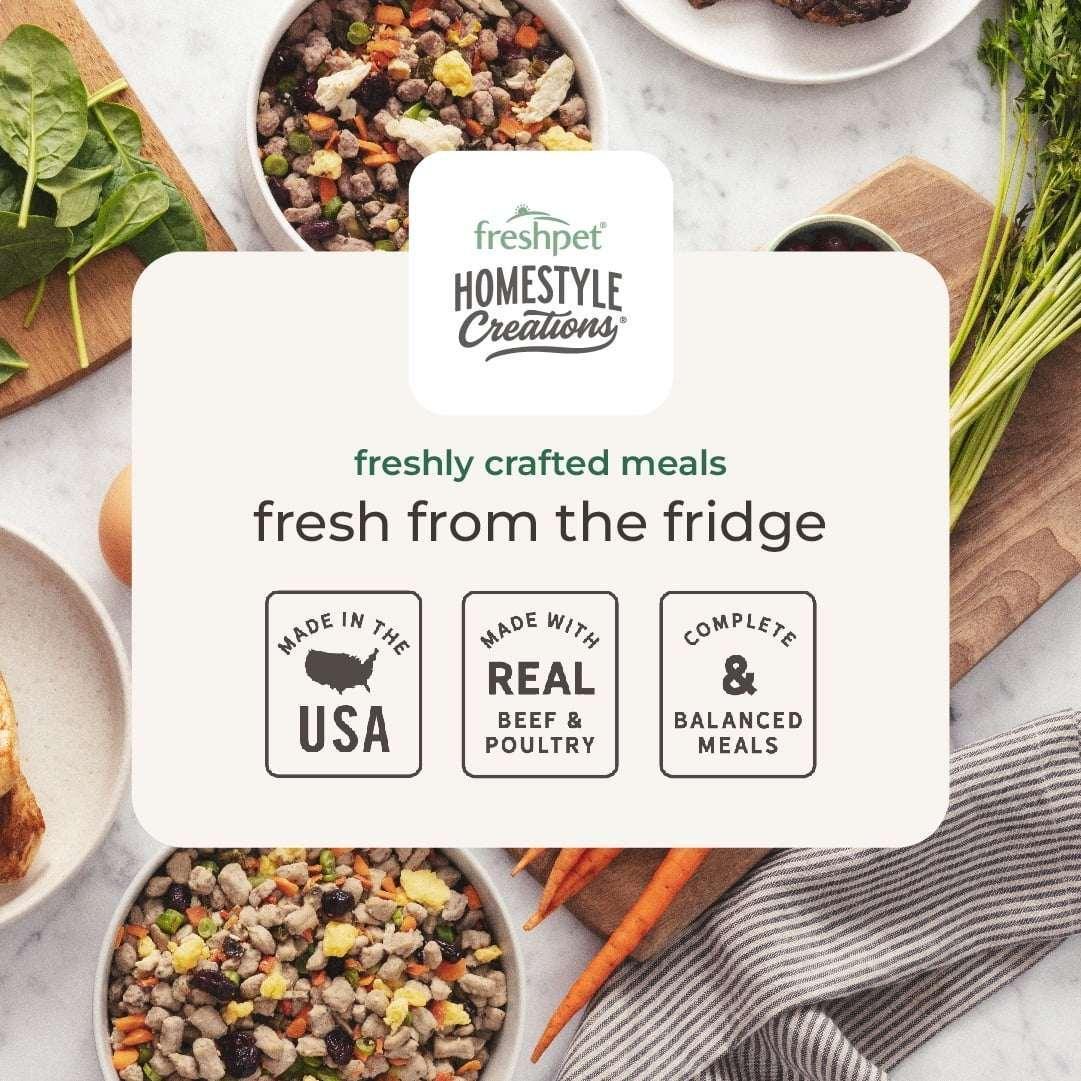 Freshpet Fresh Dog Food, Homestyle Creations, Chicken & Turkey Recipe, 1lb. - Image 5