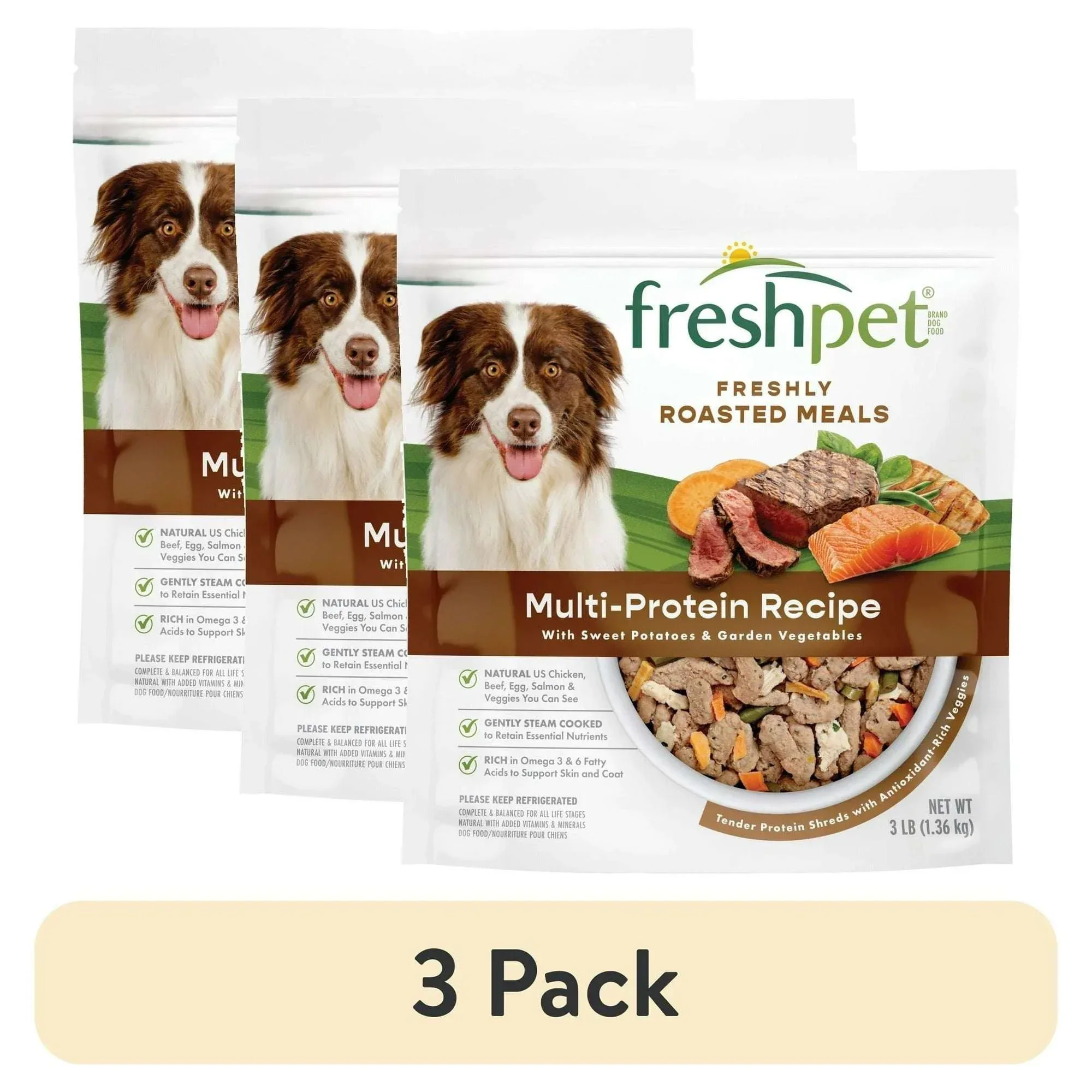 Freshpet Fresh Dog Food, Multi-Protein Recipe, Freshly Roasted Meals, 3 lb. - Image 8