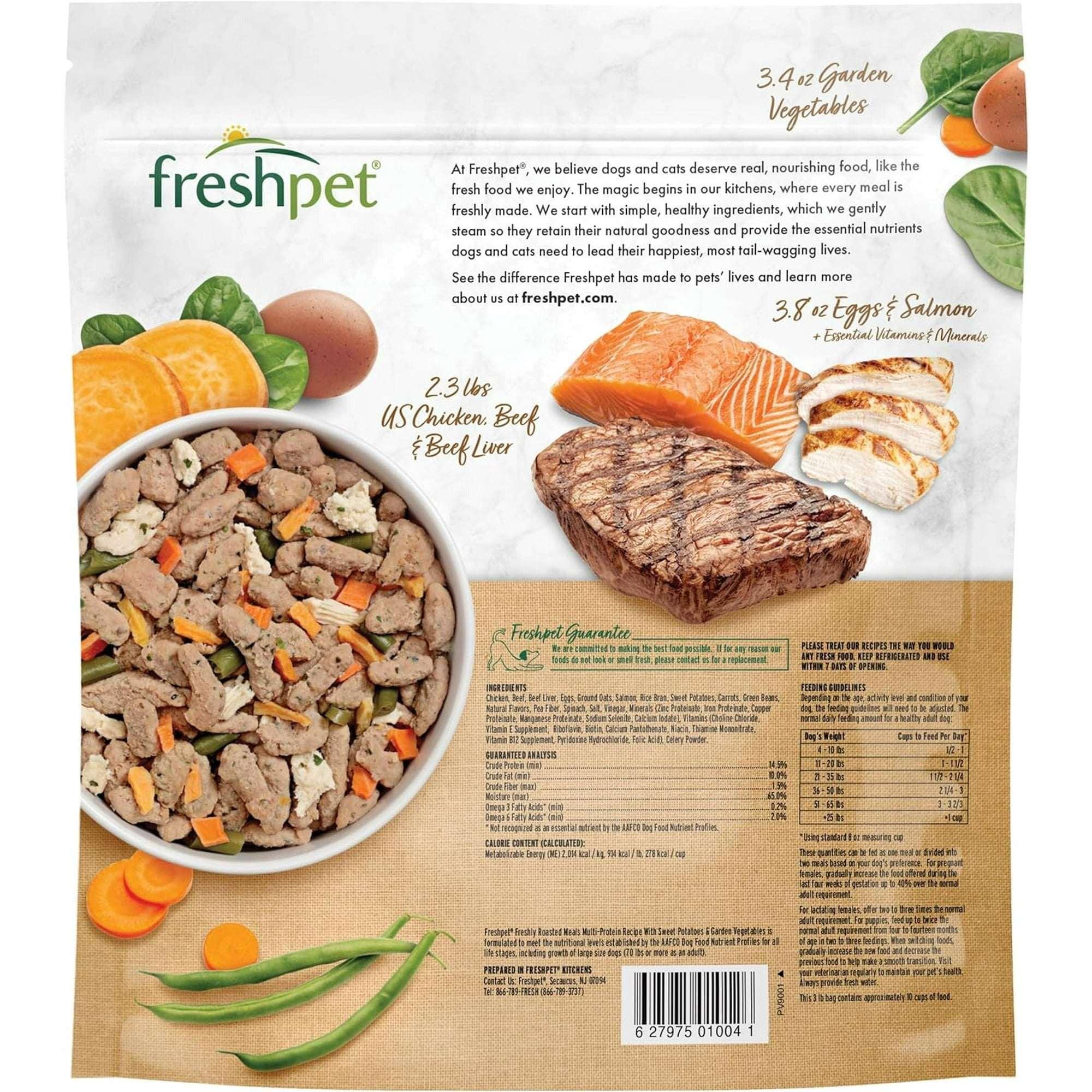 Freshpet Fresh Dog Food, Multi-Protein Recipe, Freshly Roasted Meals, 3 lb. - Image 2