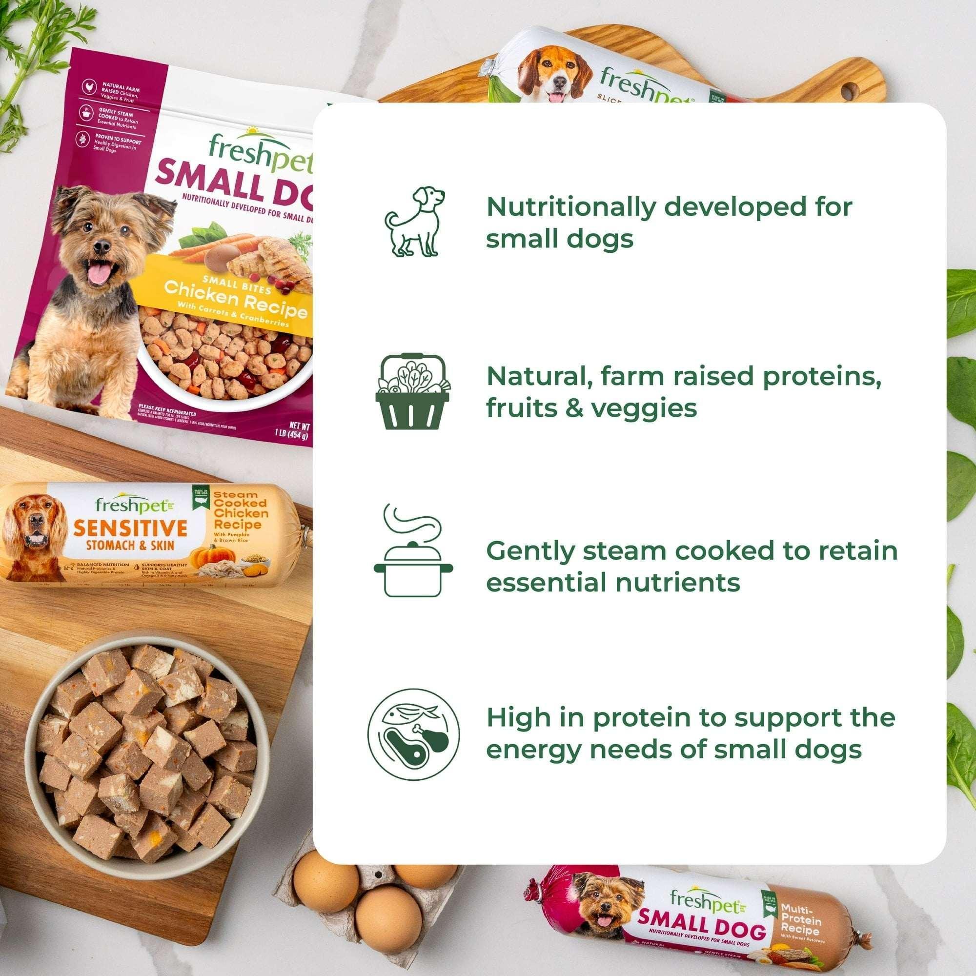 Freshpet Fresh Dog Food, Small Dog Beef & Egg Recipe, Small Bites Freshly Roasted Meals, 1 lb. - Image 11