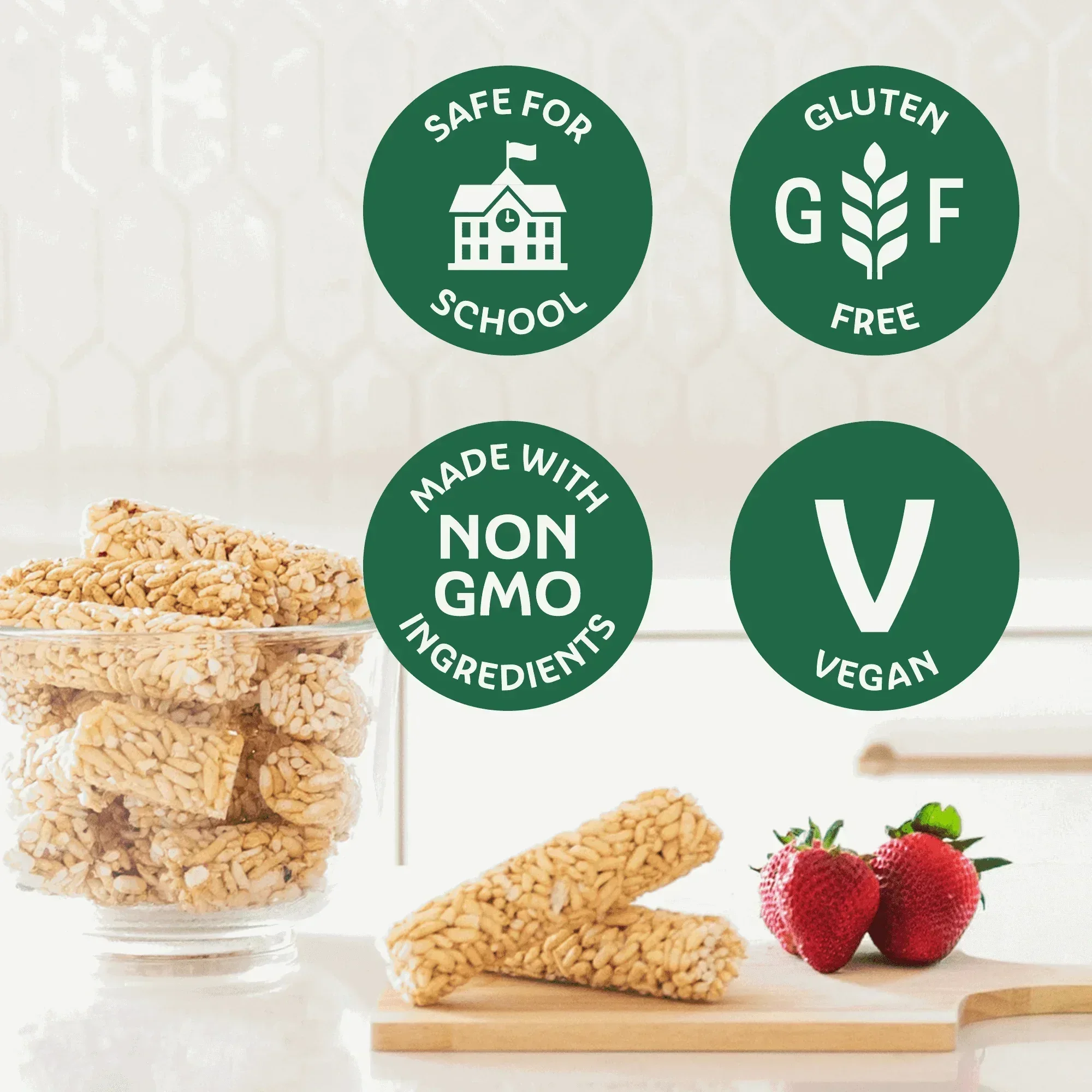 Friendly Grains Crunchy Rollers Classic White Rice, Allergen Free, Gluten-Free, 9ct - Image 3