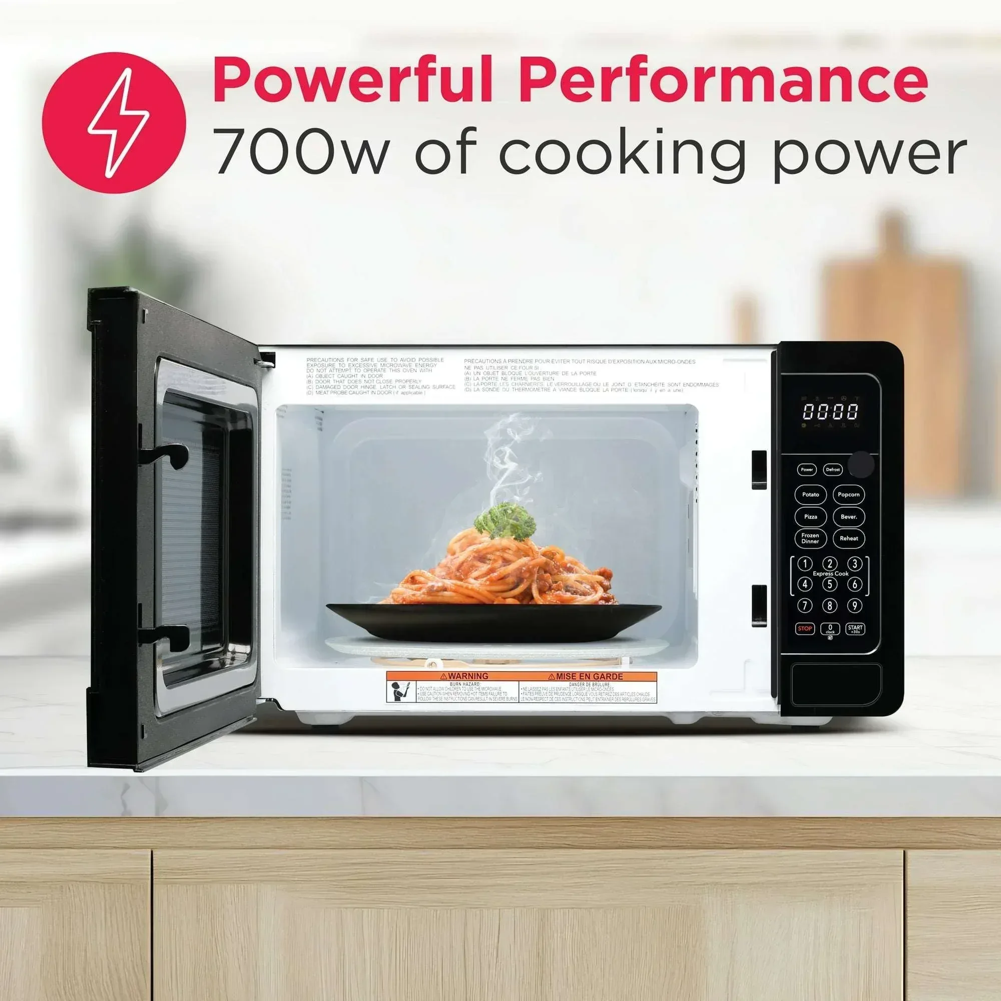 FRIGIDAIRE 0.7 Cu. ft. New Countertop Microwave Oven - Black - Image 2
