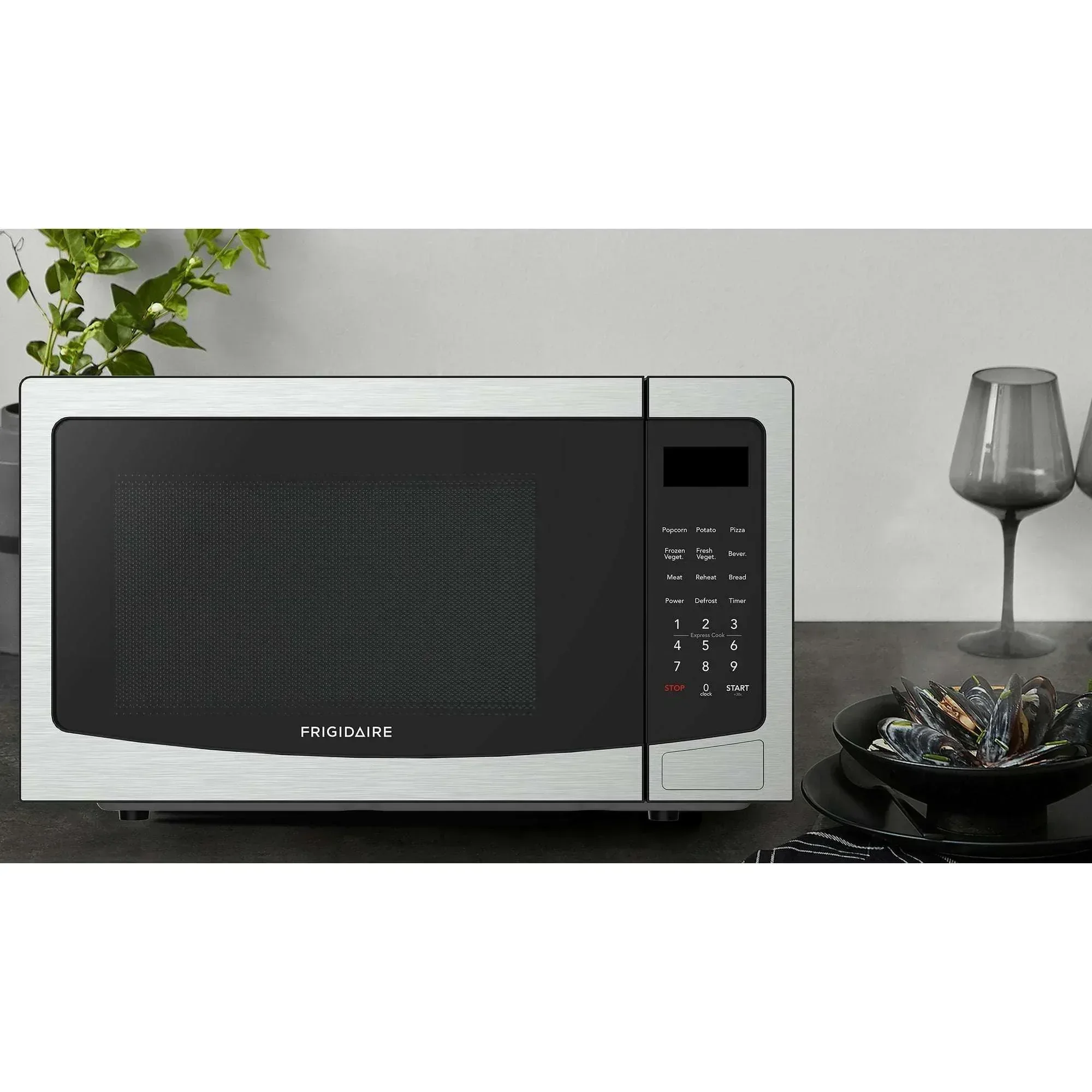 Frigidaire, 1.1 Cu. Ft. Countertop Microwave Oven, EMW1134, Stainless Steel - Image 2