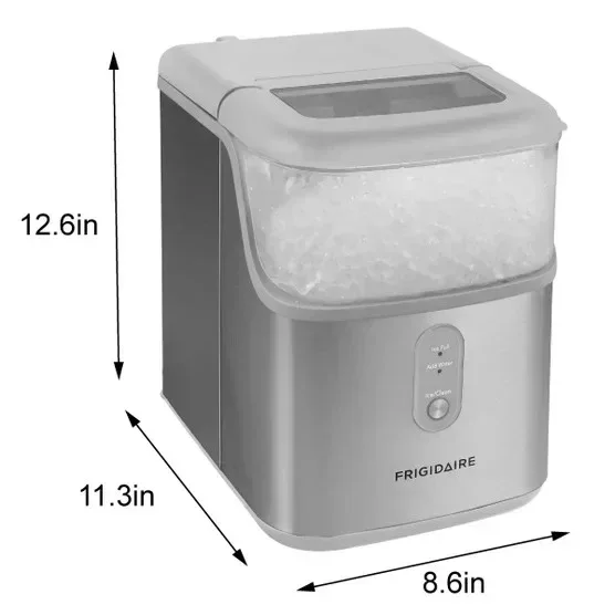 Frigidaire Crunch Countertop Nugget Ice Maker, 33 lbs, Stainless Scoop Included - Image 8