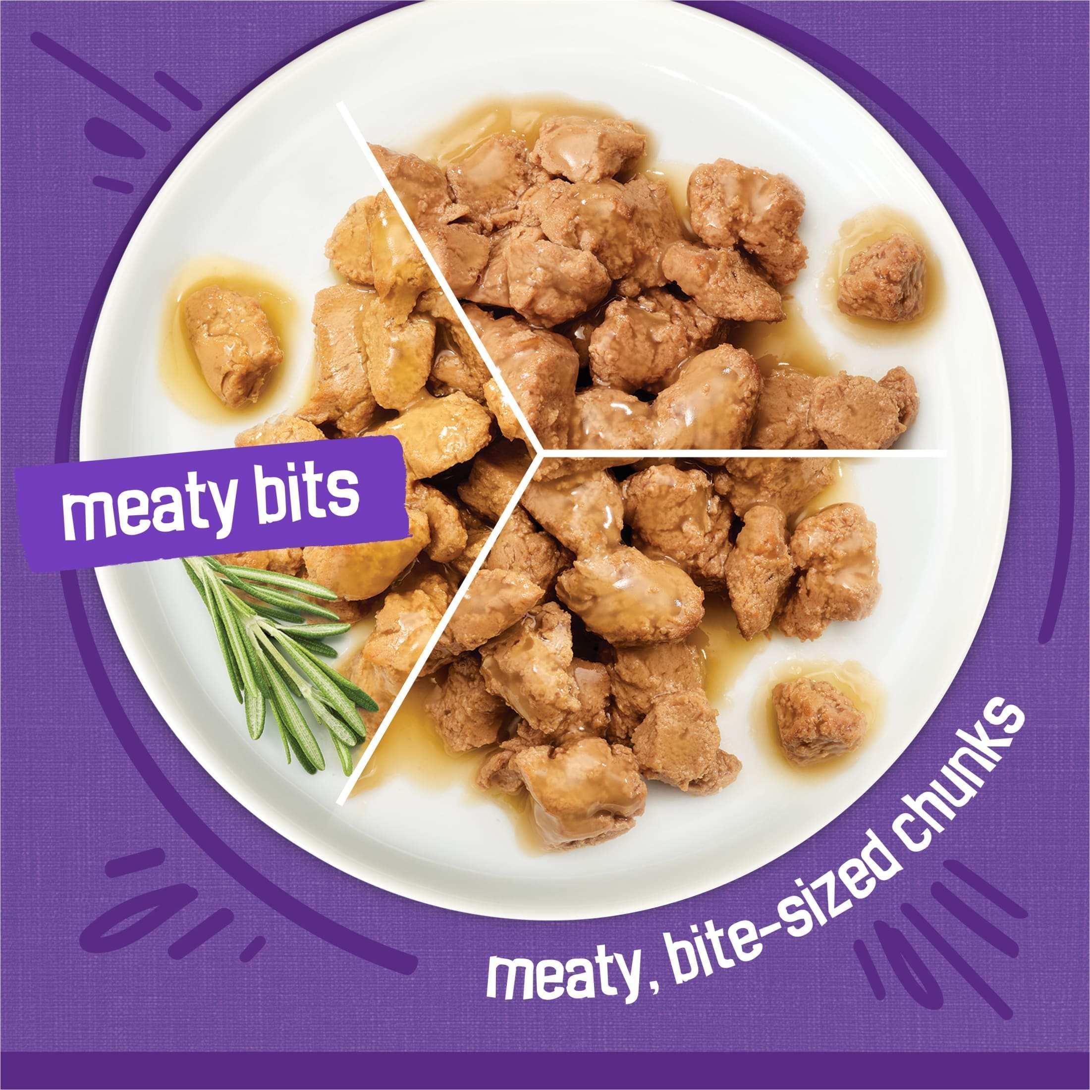 Friskies Gravy Variety Pack, Meaty Bits, Wet Cat Food, 12 Pack, 5.5 oz. Cans - Image 4