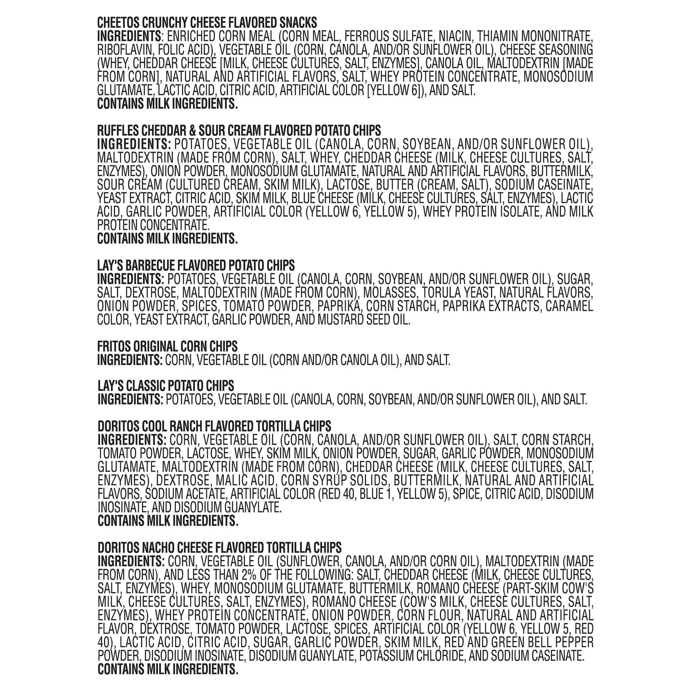Frito Lay Classic Mix, 1 oz, Variety Pack, 54-count - Image 4