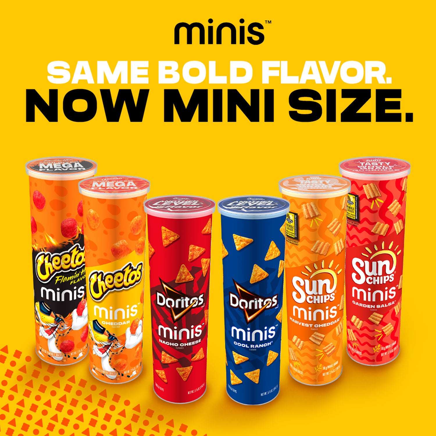 Frito-Lay Minis Doritos Cheetos and SunChips Snacks Variety Pack, Snack Size Cups, 18 Pack - Image 5