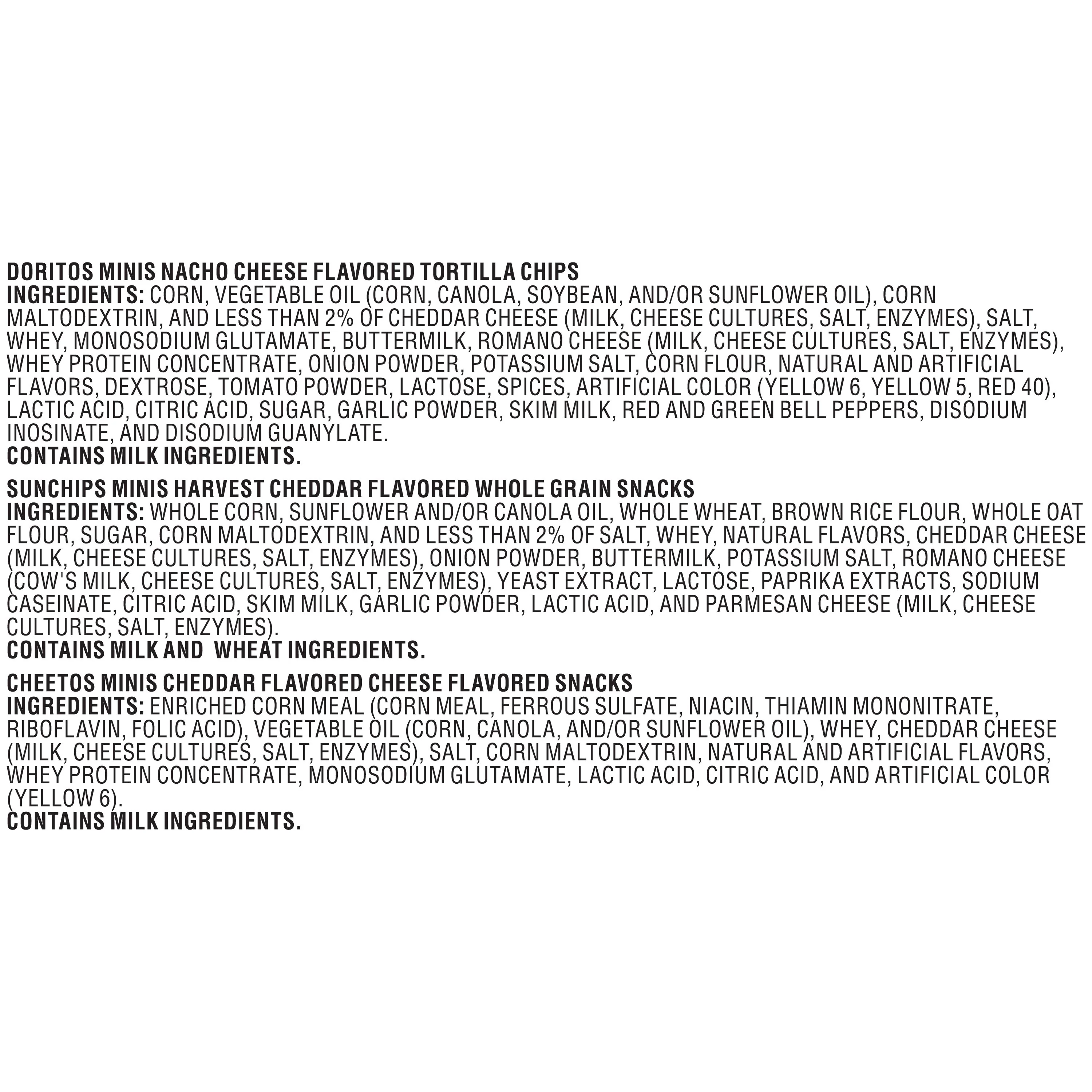 Frito-Lay Minis Doritos Cheetos and SunChips Snacks Variety Pack, Snack Size Cups, 18 Pack - Image 7