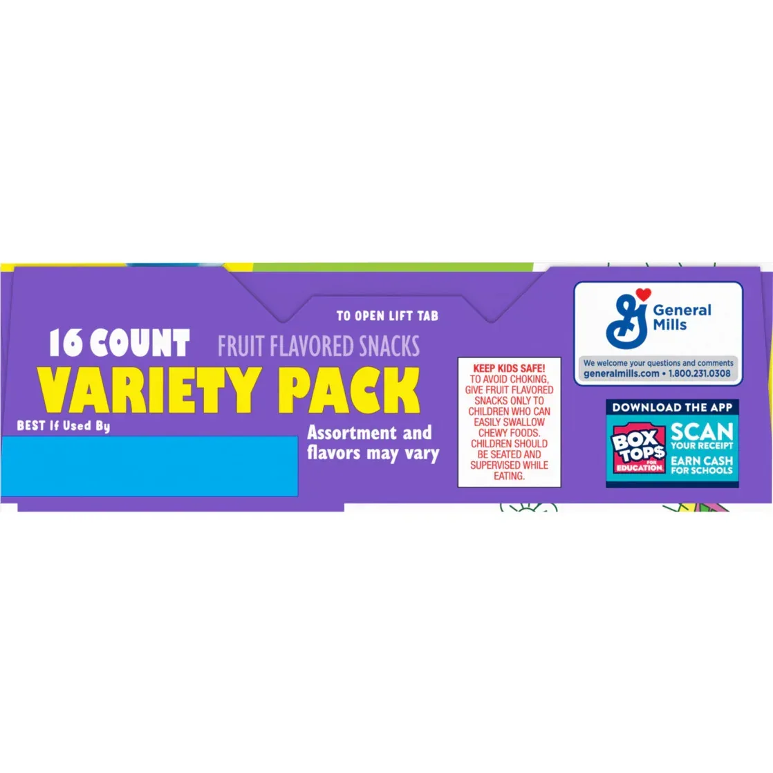 Fruit Roll-Ups, Fruit by the Foot, Gushers, Snacks Variety Pack, 16 Ct, 10.2 oz - Image 7