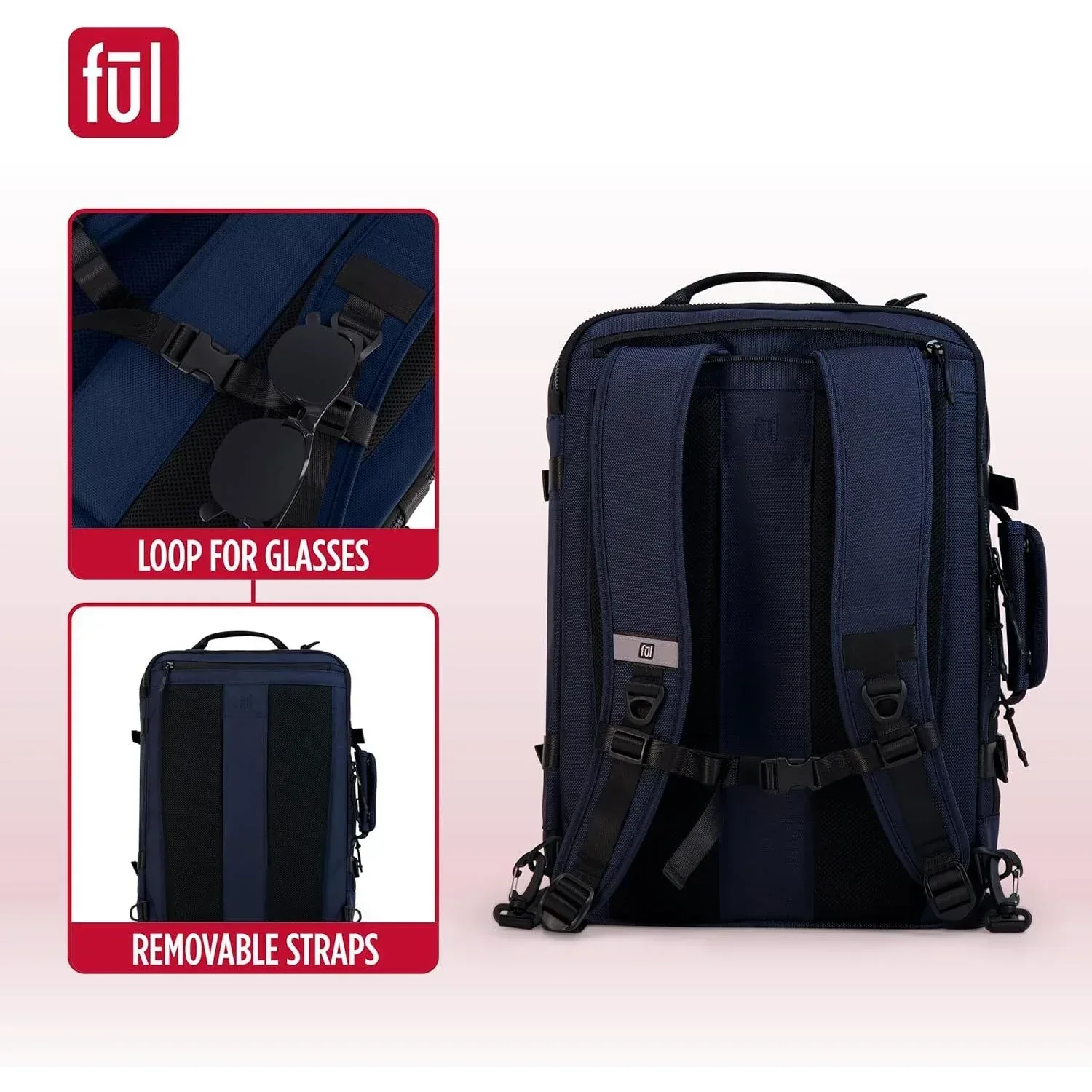 Ful Ridge Collection 18" Laptop Backpack, Assorted Colors - Image 4