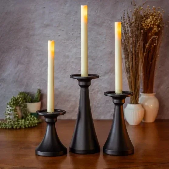 Fusion Tapers, Pillars, Holders and Remote, 9-piece Set
