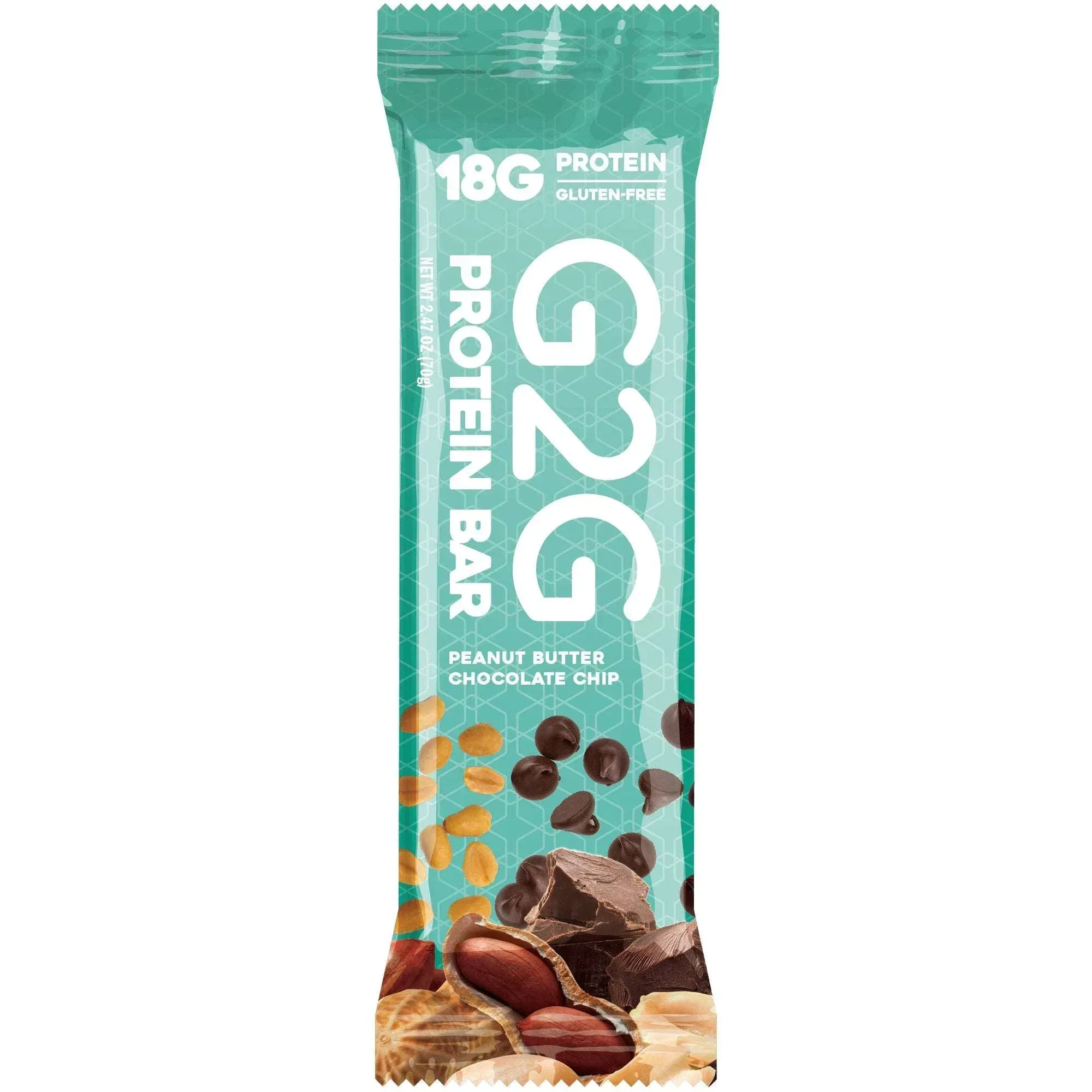G2G 3-pack Peanut Butter Chocolate Chip Protein Bars 24-count - Image 4