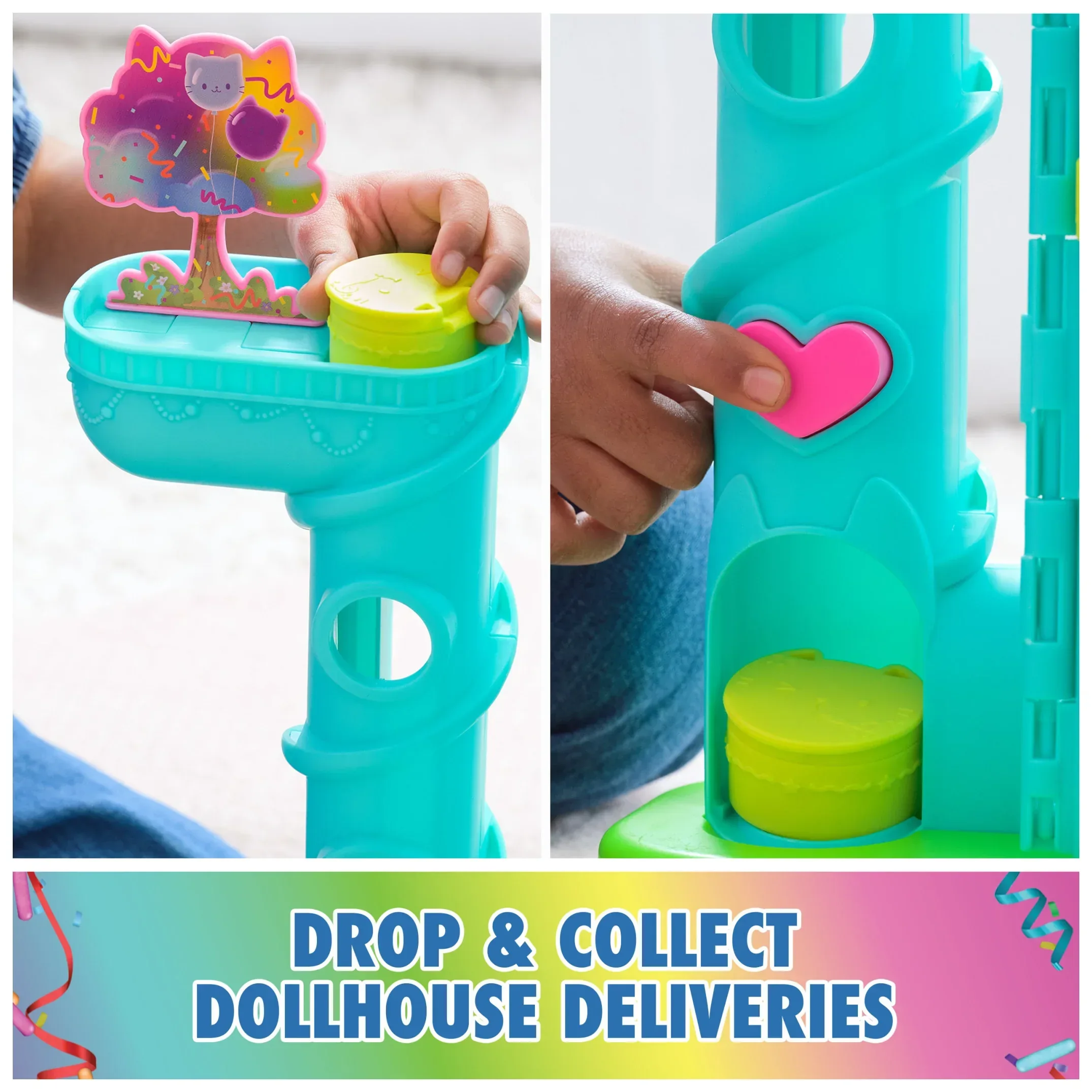 Gabby’s Dollhouse, 25" Tall Celebration Dollhouse with Toy Figures, Furniture & Sound Effects - Image 7