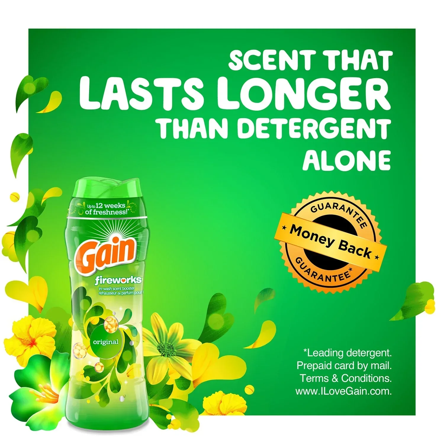 Gain Fireworks In-Wash Scent Booster Beads, Original Scent, 39.9 oz - Image 8