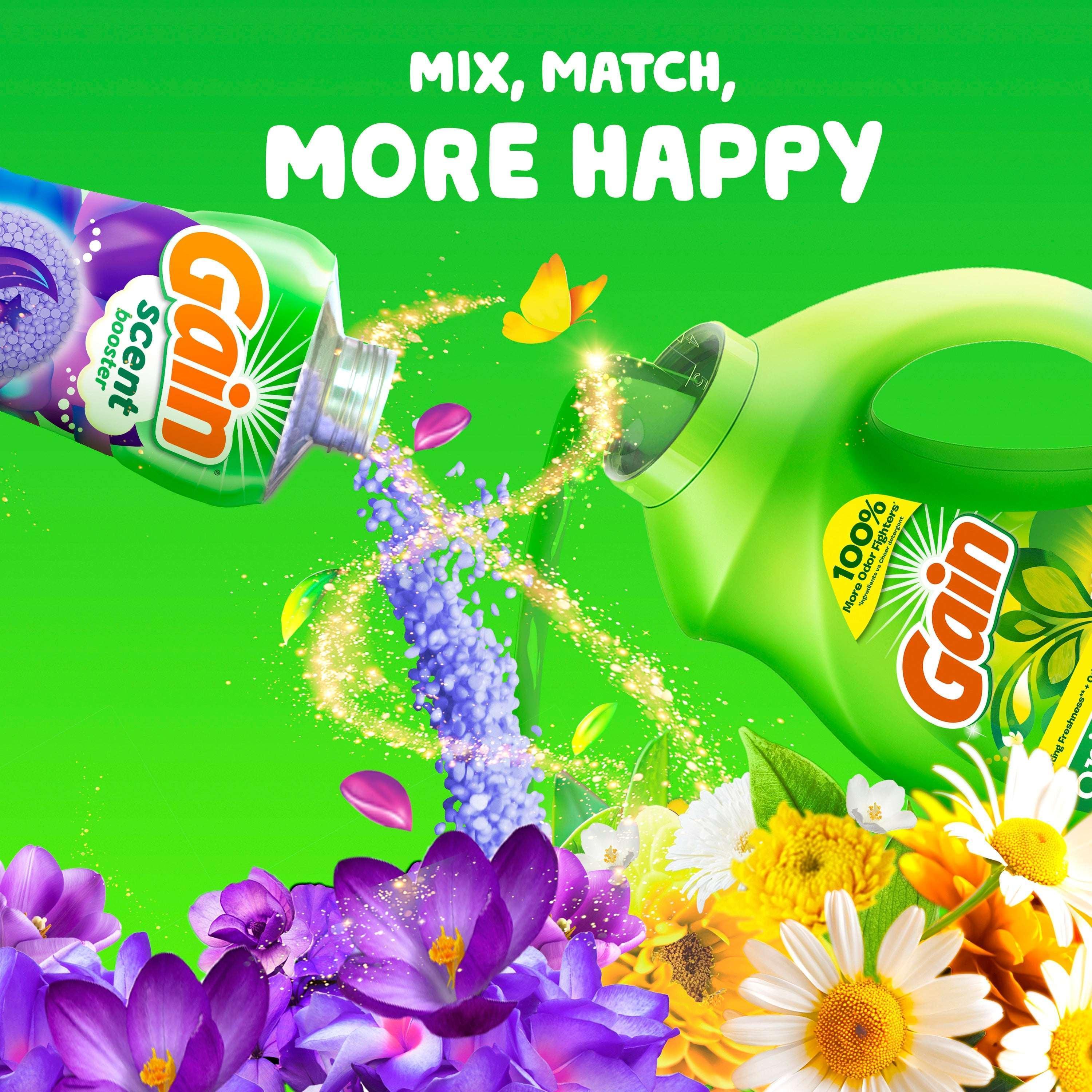 Gain Laundry Detergent Liquid with Odor Fighters, Original Scent, 46 fl oz, 32 Loads - Image 11