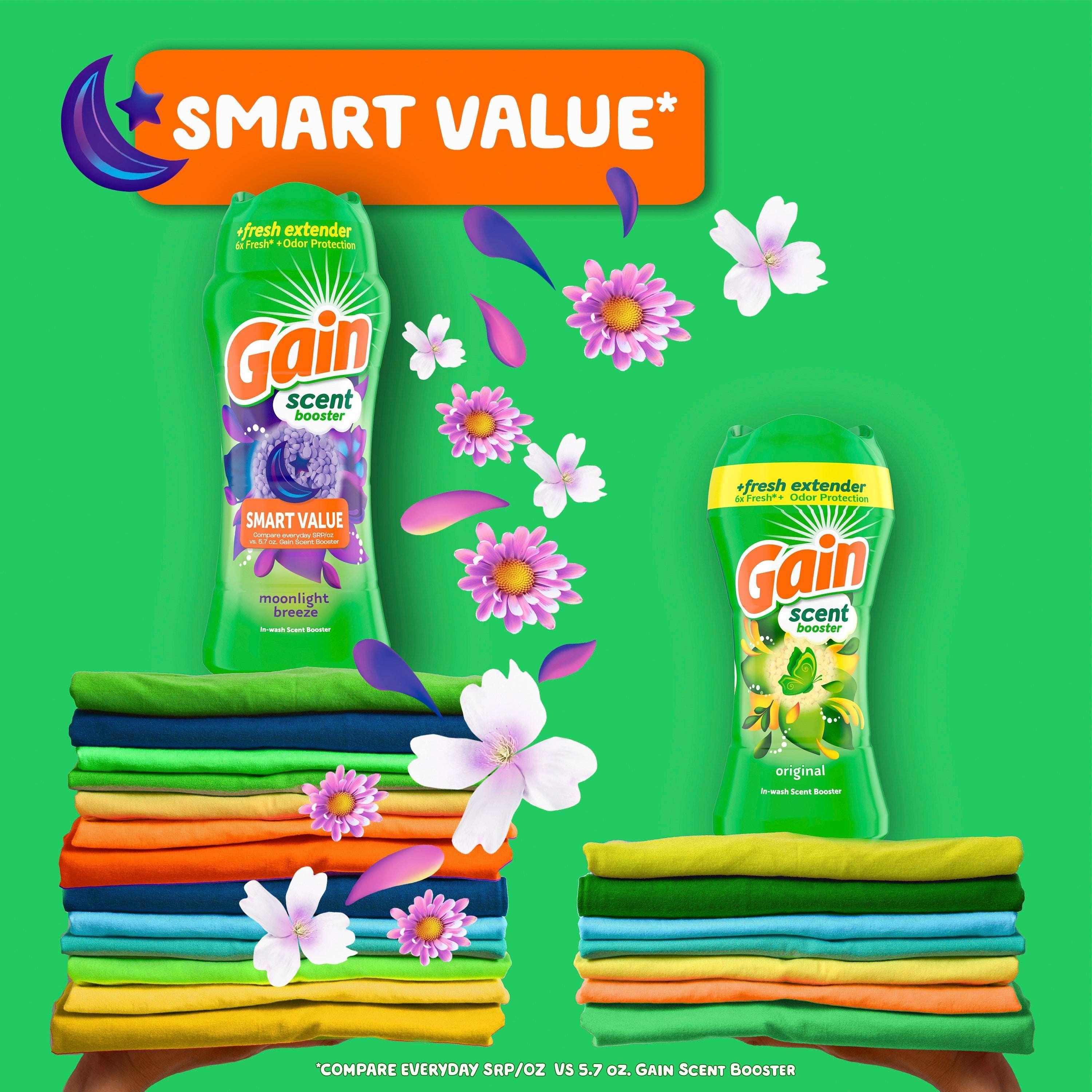 Gain Laundry Scent Beads, Fireworks In-Wash Scent Booster, Moonlgith Breeze Scent, 13.2oz - Image 4