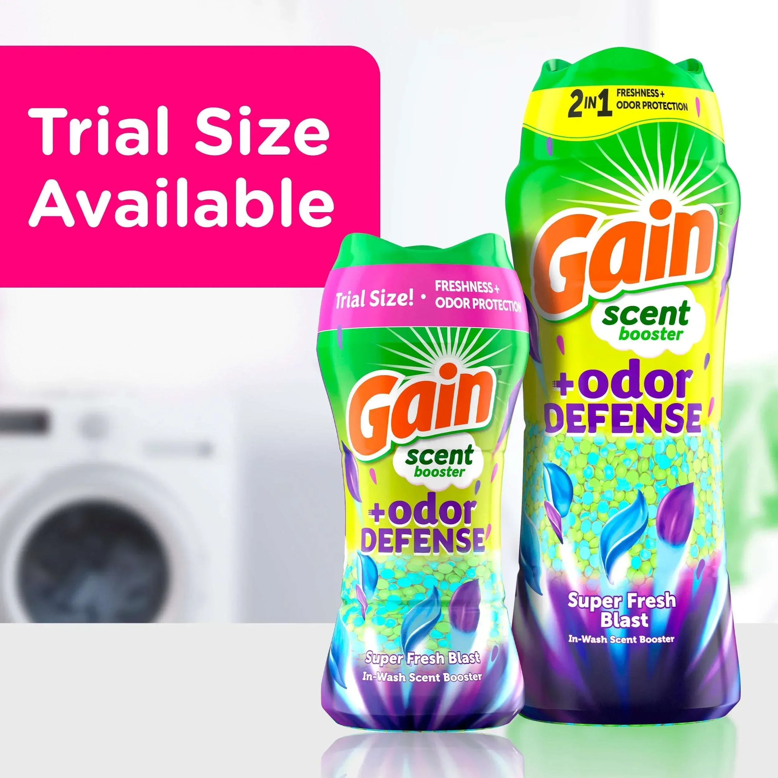 Gain Odor Defense 2-in-1 In-Wash Laundry Scent Booster Beads, Super Fresh Blast Scent, 4.8 oz - Image 12