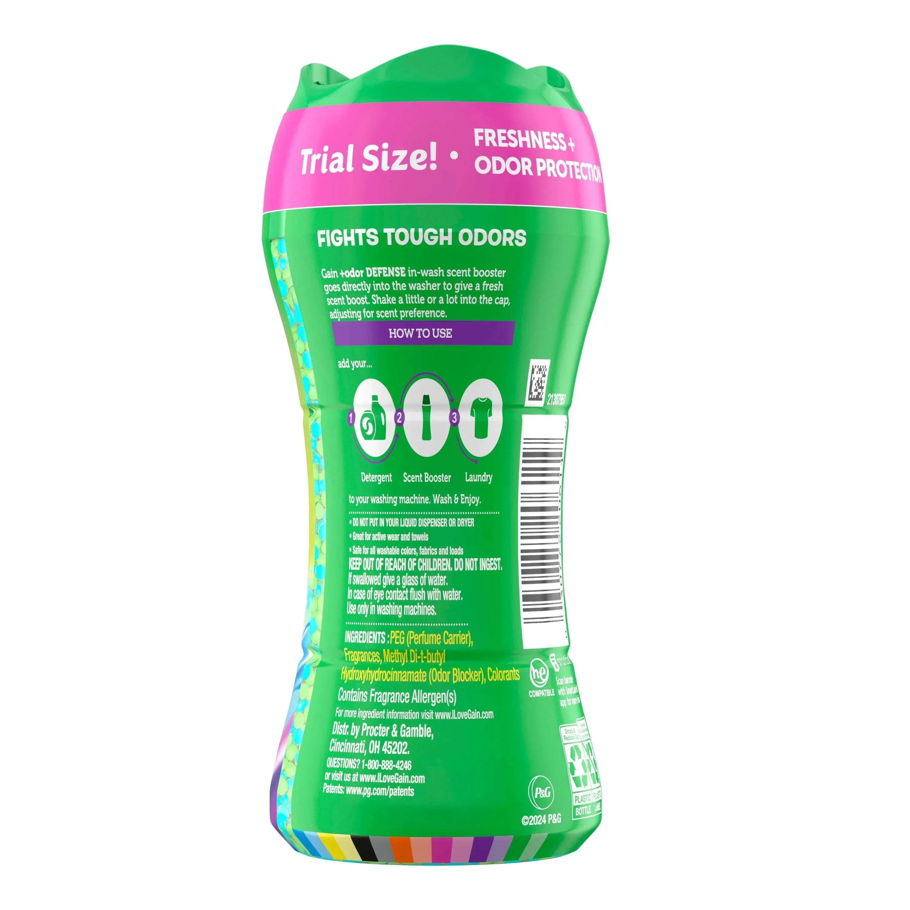 Gain Odor Defense 2-in-1 In-Wash Laundry Scent Booster Beads, Super Fresh Blast Scent, 4.8 oz - Image 13