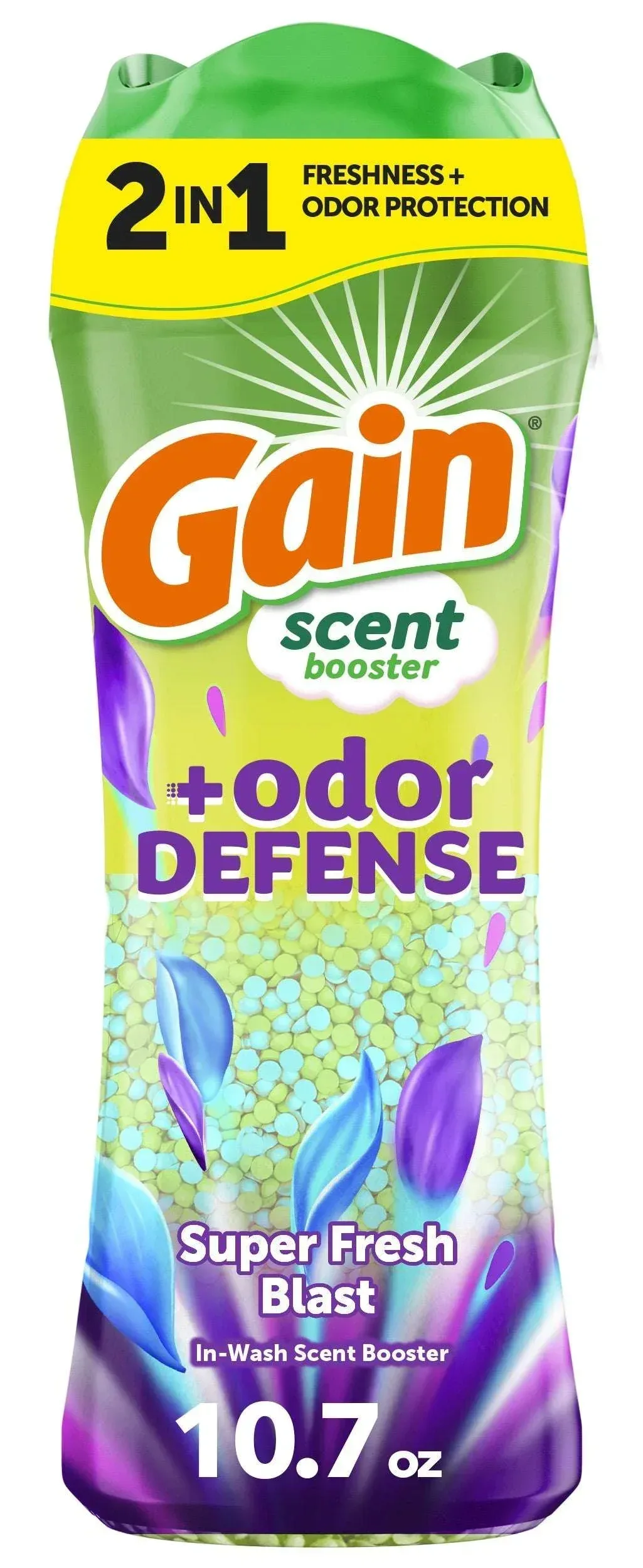 Gain Odor Defense 2-in-1 In-Wash Laundry Scent Booster Beads, Super Fresh Blast Scent, 4.8 oz - Image 15