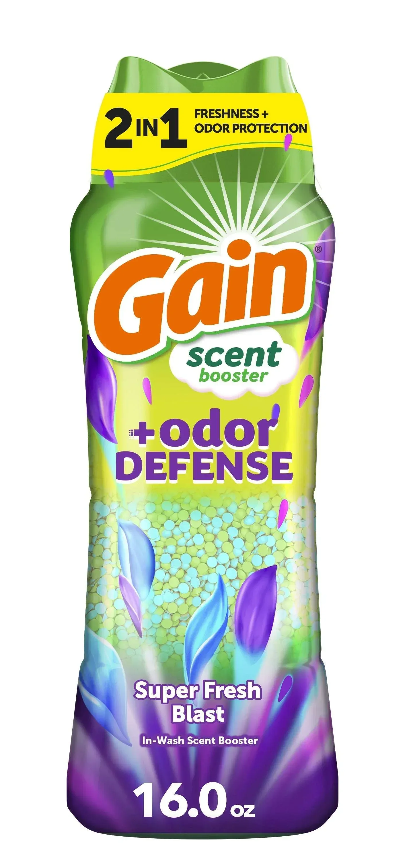 Gain Odor Defense 2-in-1 In-Wash Laundry Scent Booster Beads, Super Fresh Blast Scent, 4.8 oz - Image 16