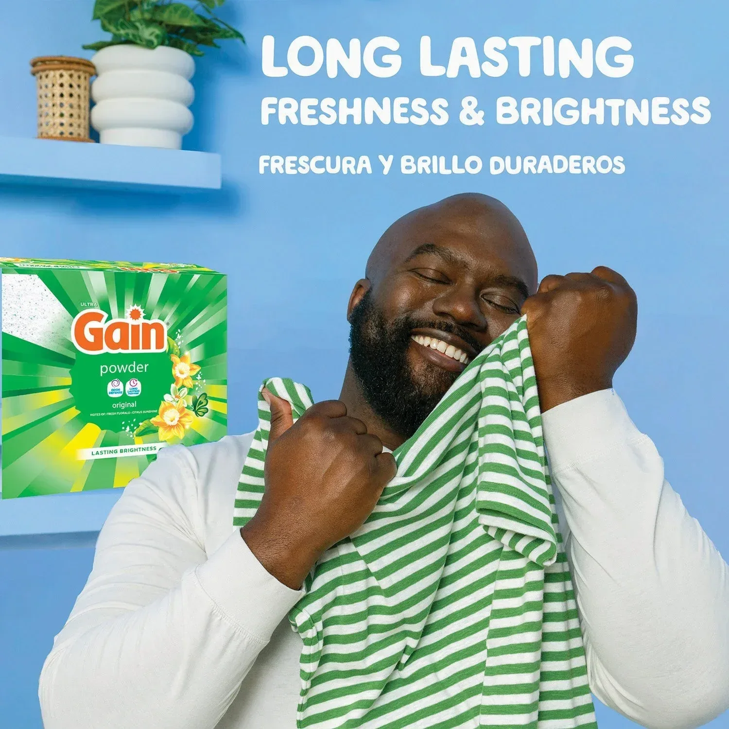 Gain Powder Laundry Detergent, Original, 195 loads, 180 oz. - Image 3