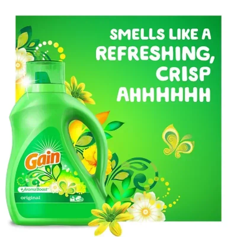 Gain Ultra Concentrated + Aroma Boost Laundry Detergent, Original Scent (208 Fl. Oz., 159 Loads) - Image 4