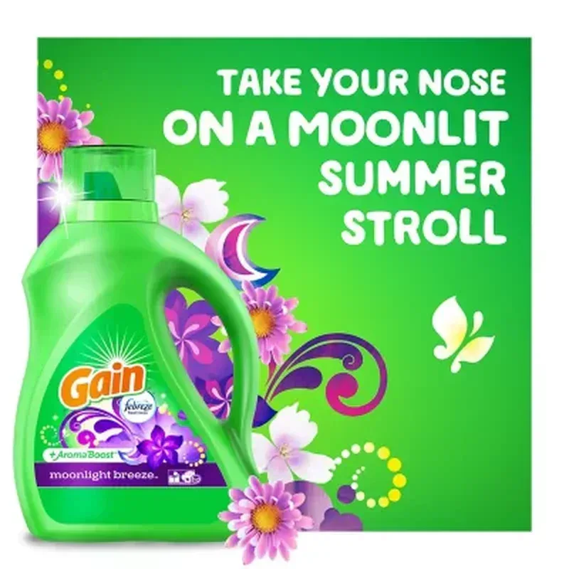 Gain Ultra Concentrated + Aroma Boost Laundry Detergent, Moonlight Breeze (208 Fl. Oz., 159 Loads) - Image 3