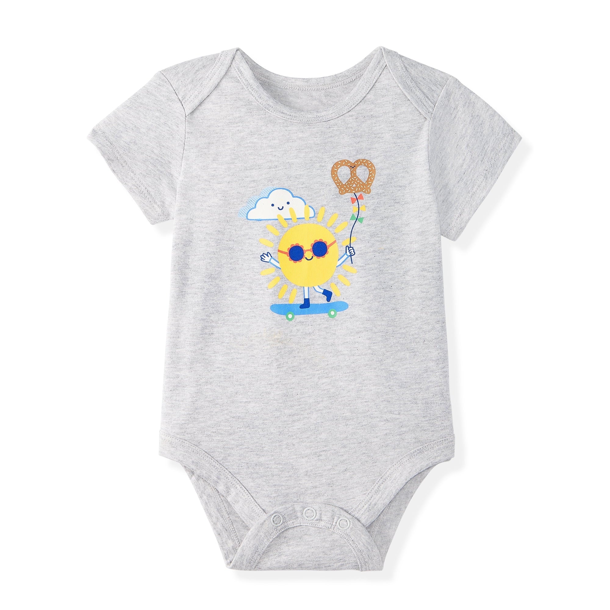 Garanimals Newborn Baby Boy, Girl & Unisex Cotton Short Sleeve Bodysuits, Multiple Sizes 0–24 Months, 4-Pack - Image 17